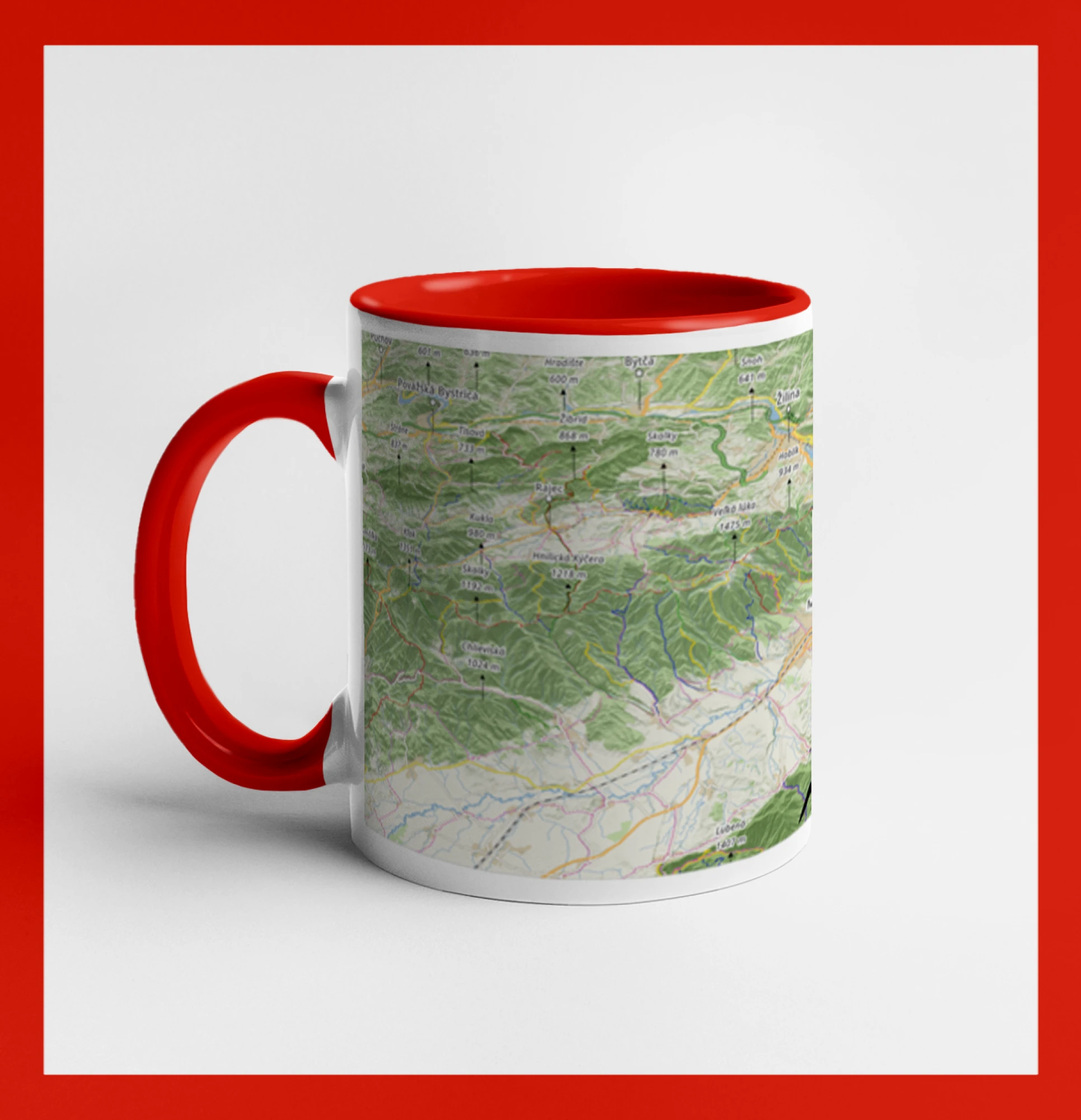 Hrnček mapa Malá Fatra