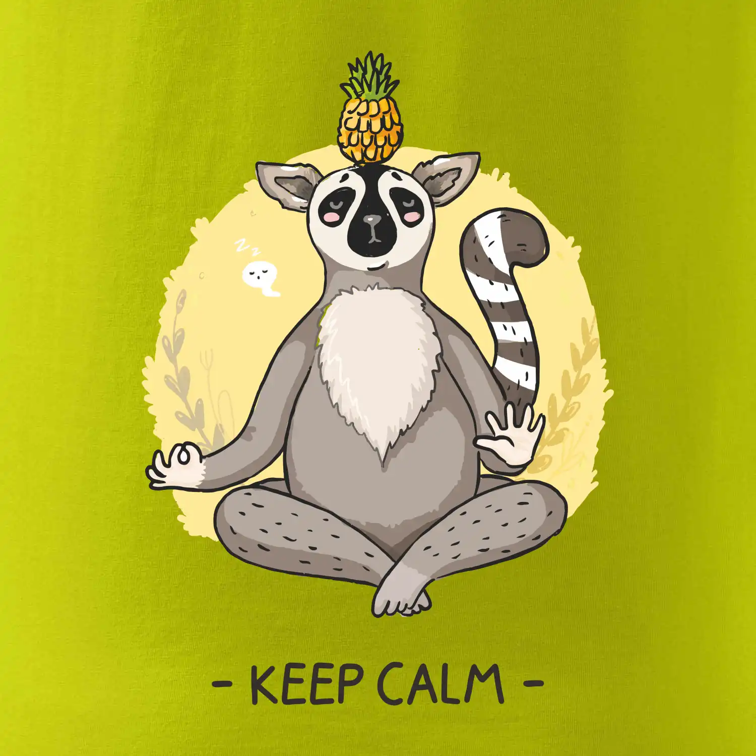 Yoga - keep calm kreslený