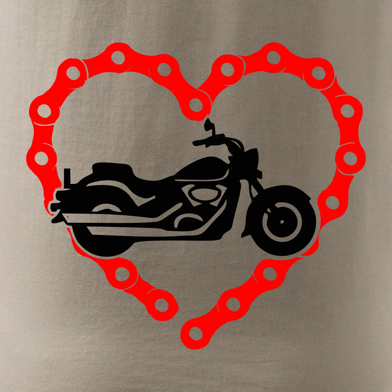 Moto srdce řetěz - chopper