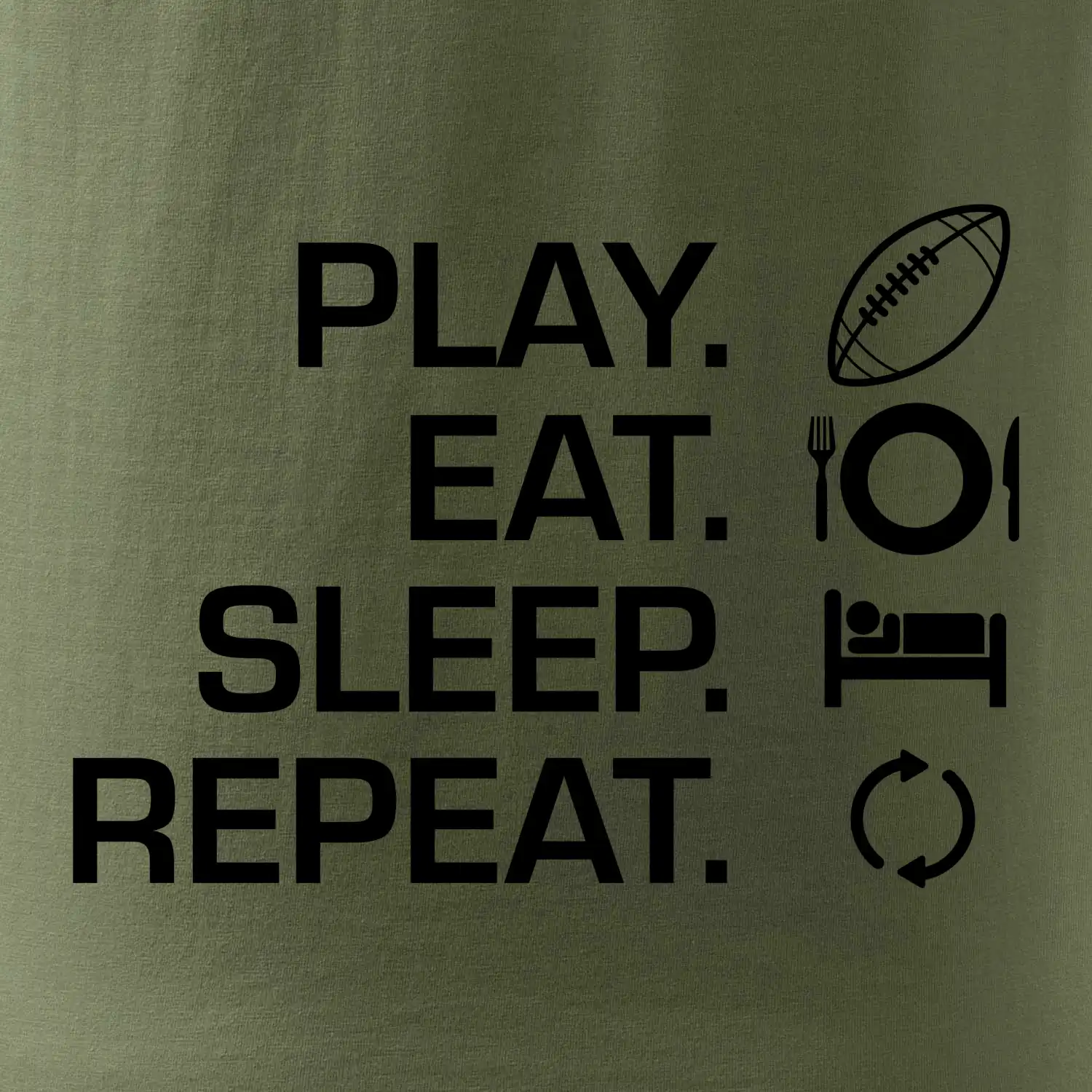 Play Eat Sleep Repeat americký fotbal