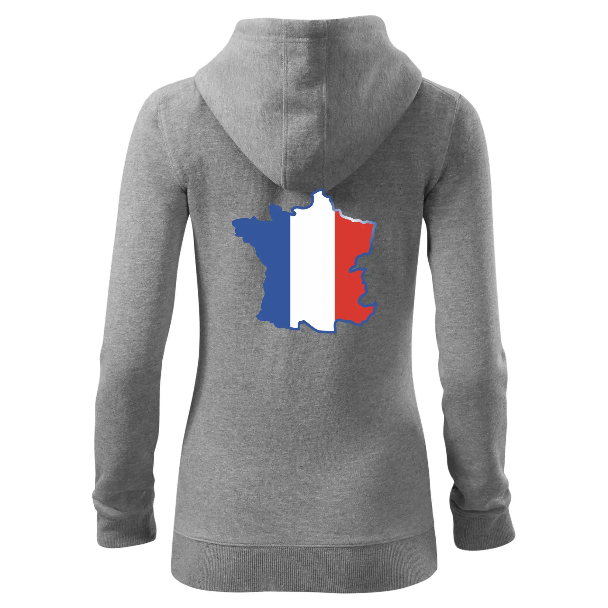 Francouzská vlajka mapa obrys