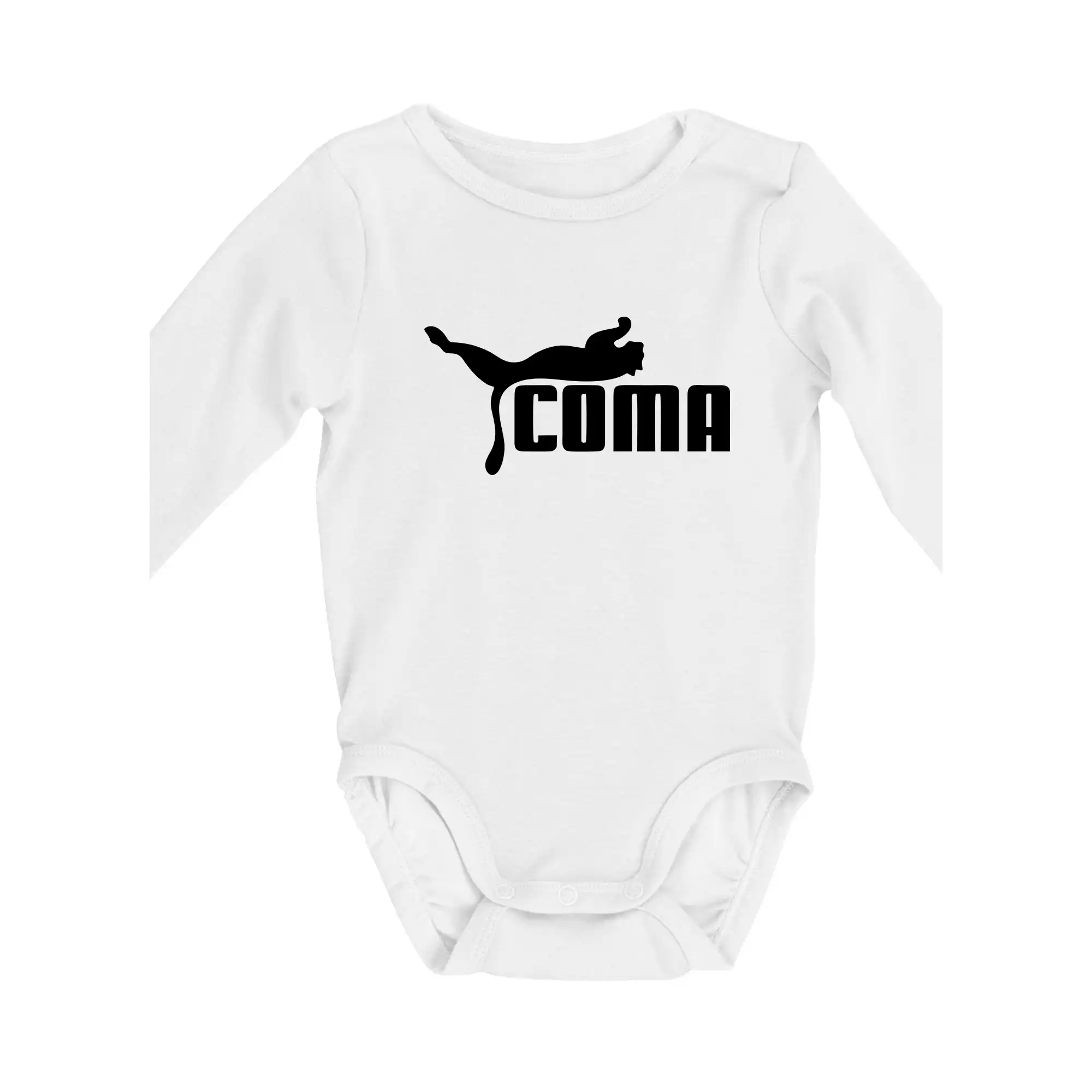Ostatné nápisy - Coma paródia - Body dojčenské s dlhým rukávom
