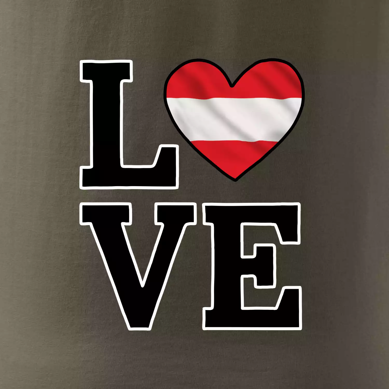 Love Rakouská vlajka