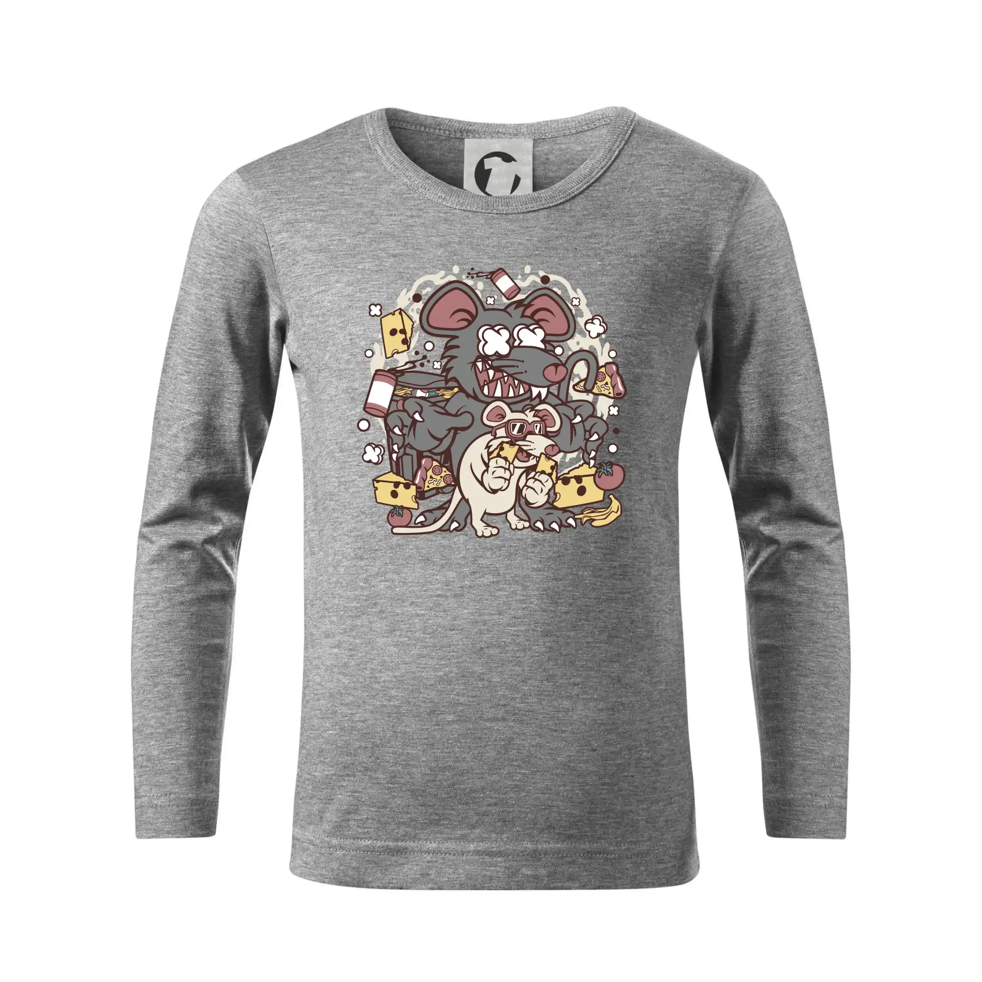 Grafické tričká - Myšia restaurant - Tričko detské Long Sleeve