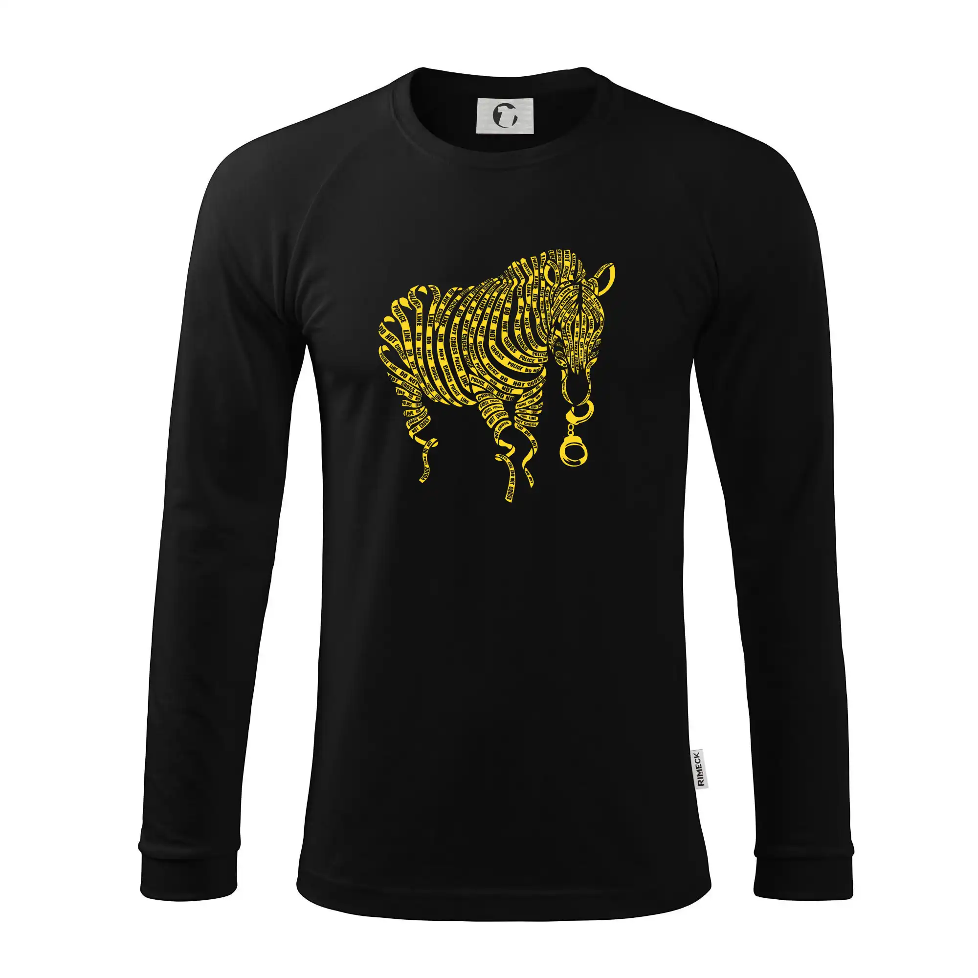 Tričká so zvieratami - Nature of Crime zebra - Pánske tričko s dlhým rukávom LS130