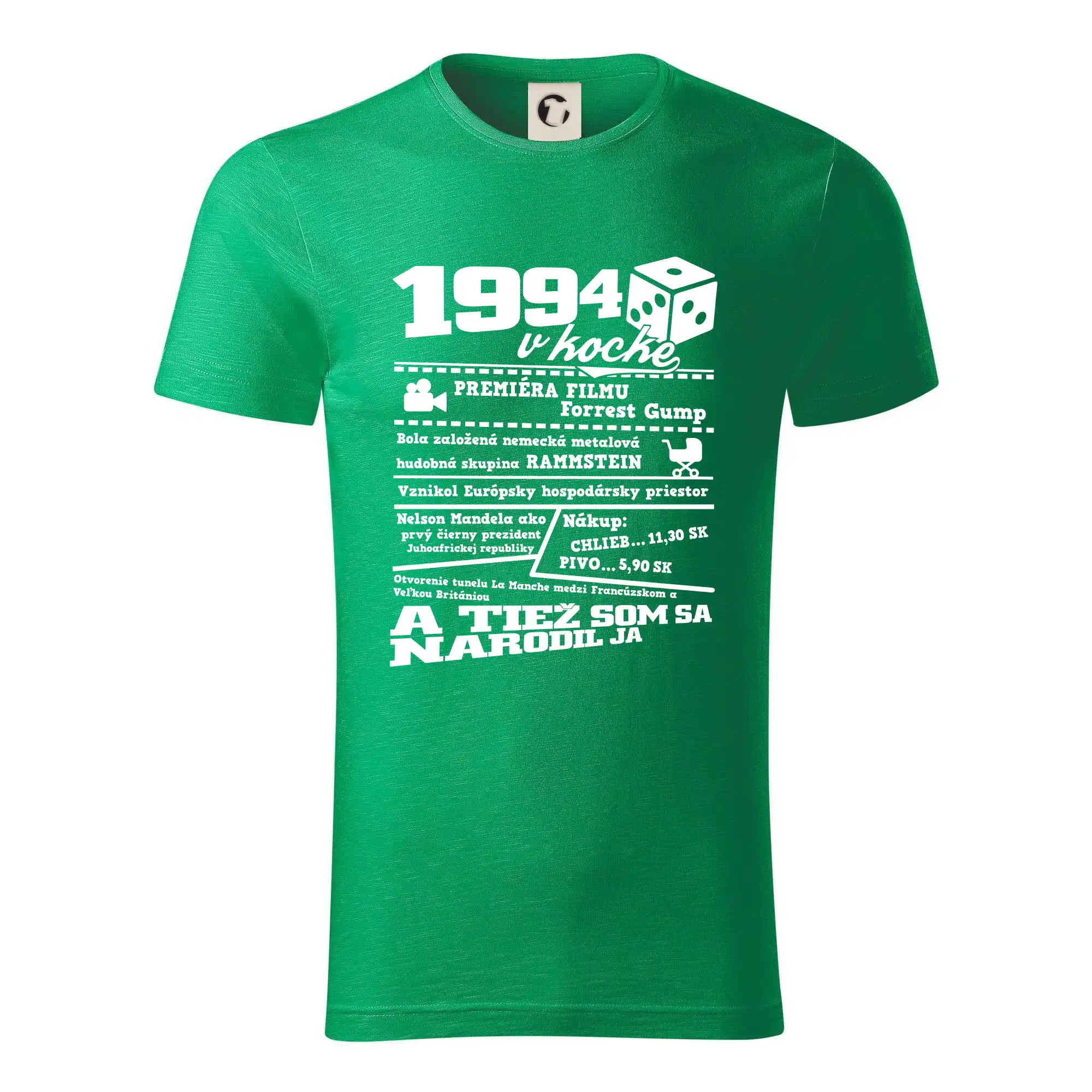 Trička s ročníkom 1994 - 1994 v kocke - Tričko z organickej bavlny