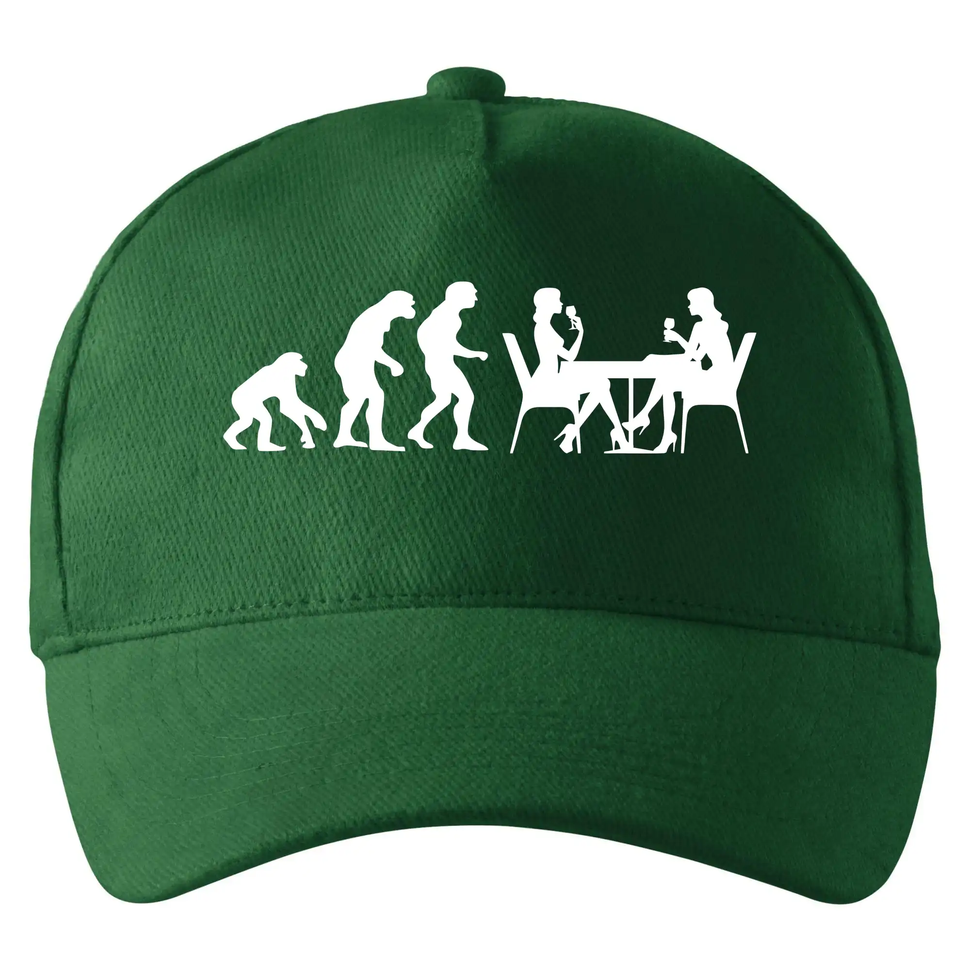 Vtipná tričká s tematikou vína - Evoluce vína ženy - Šiltovka so zahnutým šiltom a mosaznou sponou