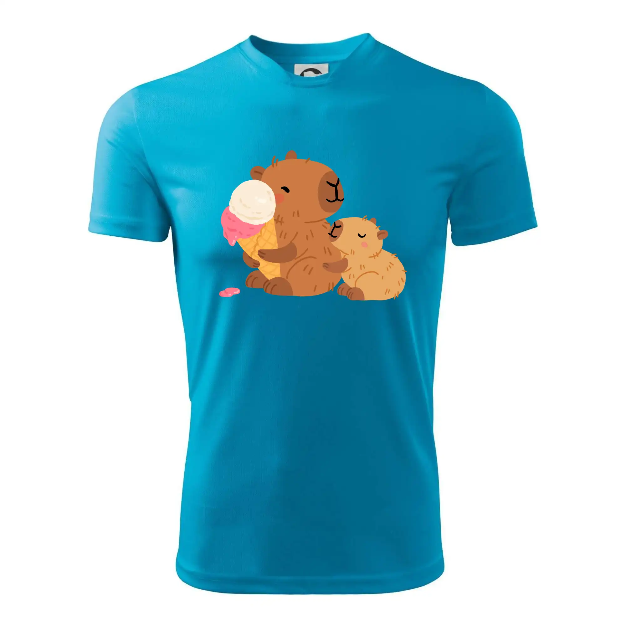 Kapybara se zmrzlinou