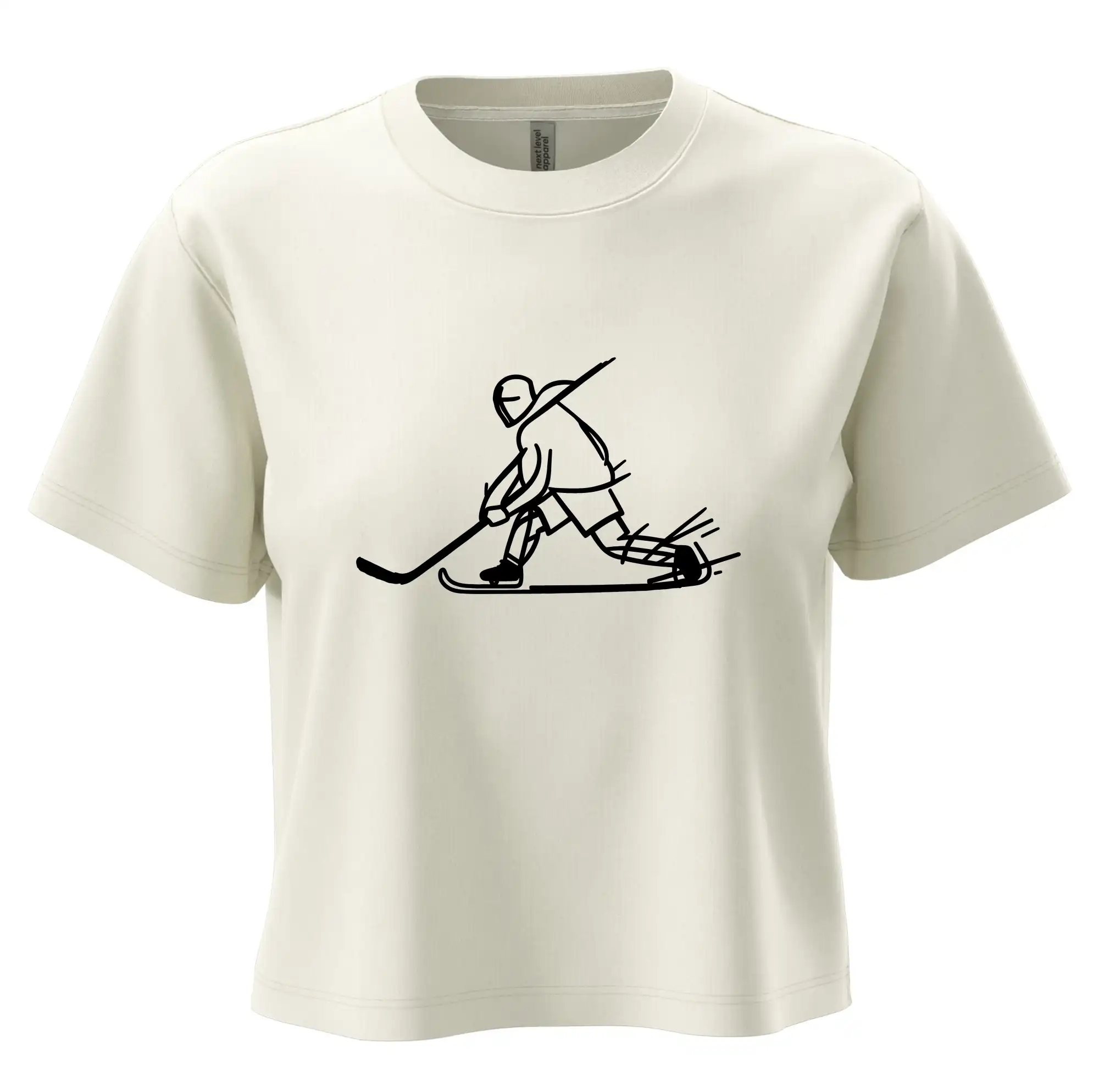 Kreslený hokejista tučnou fixou