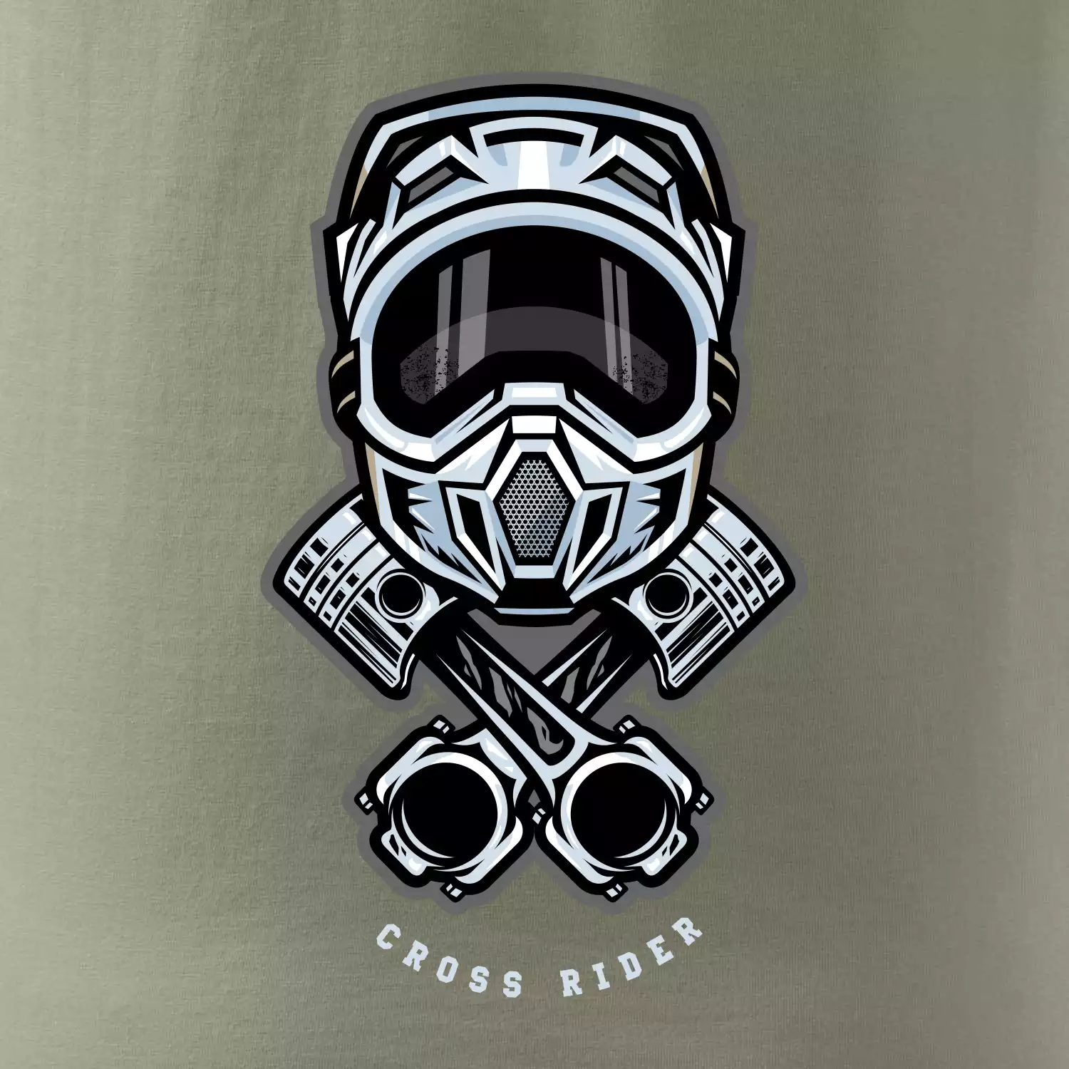 Cross rider písty helma