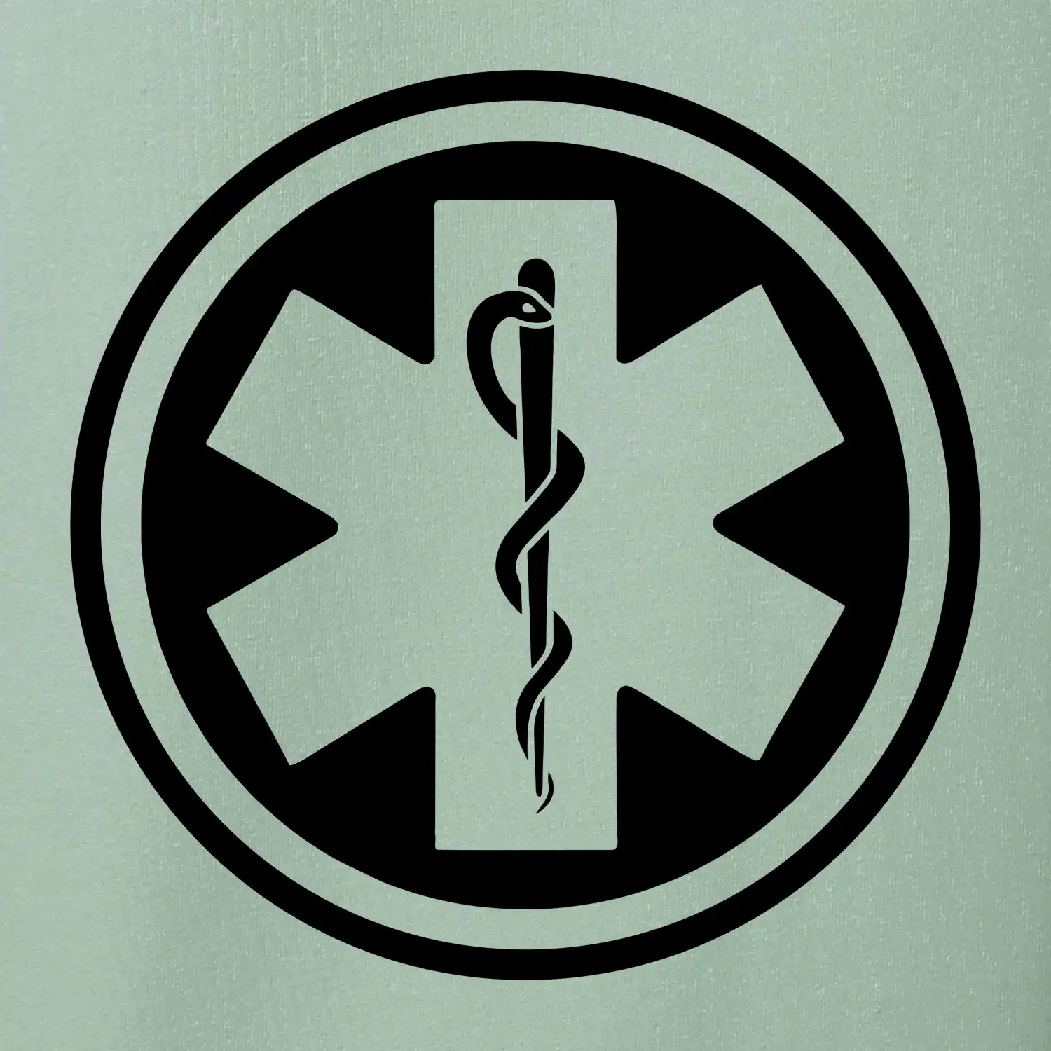 Rescue logo samostatné kulaté