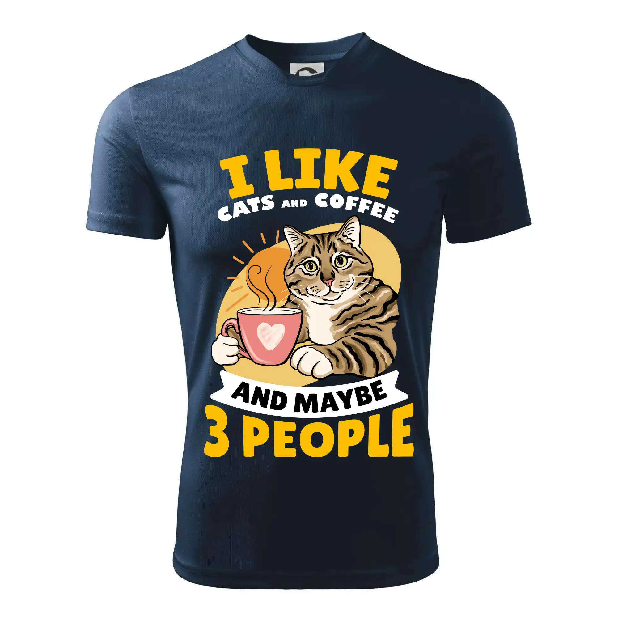 I like cats and coffee and maybe 3 people