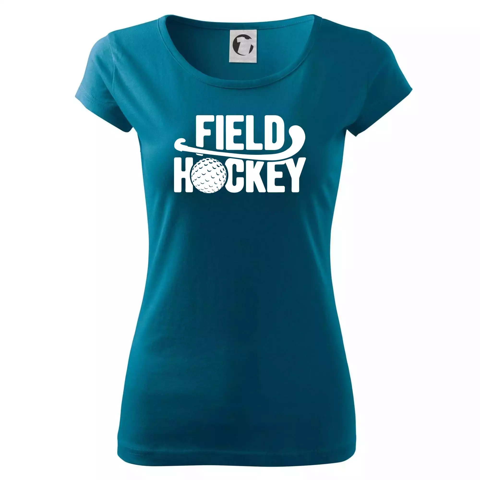 Field hockey míček a nápis
