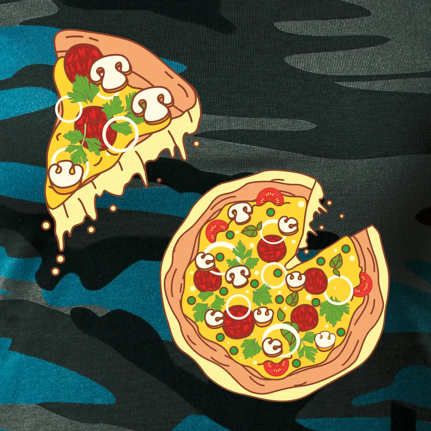 Pizza + Pizza kousek