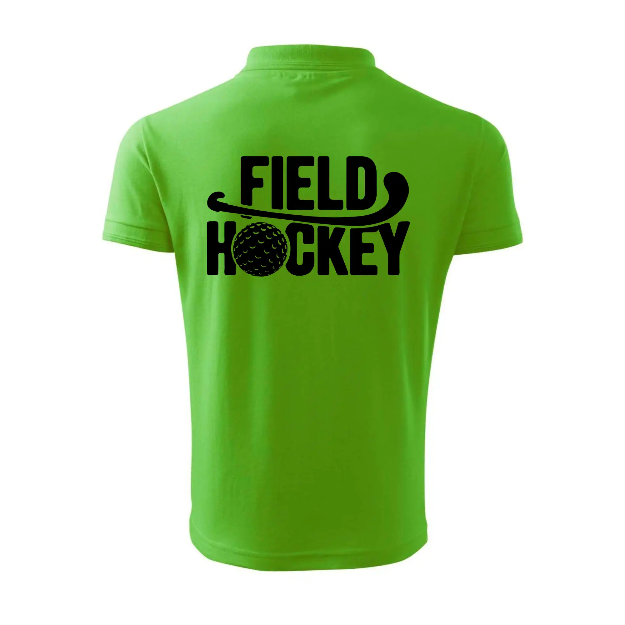 Field hockey míček a nápis
