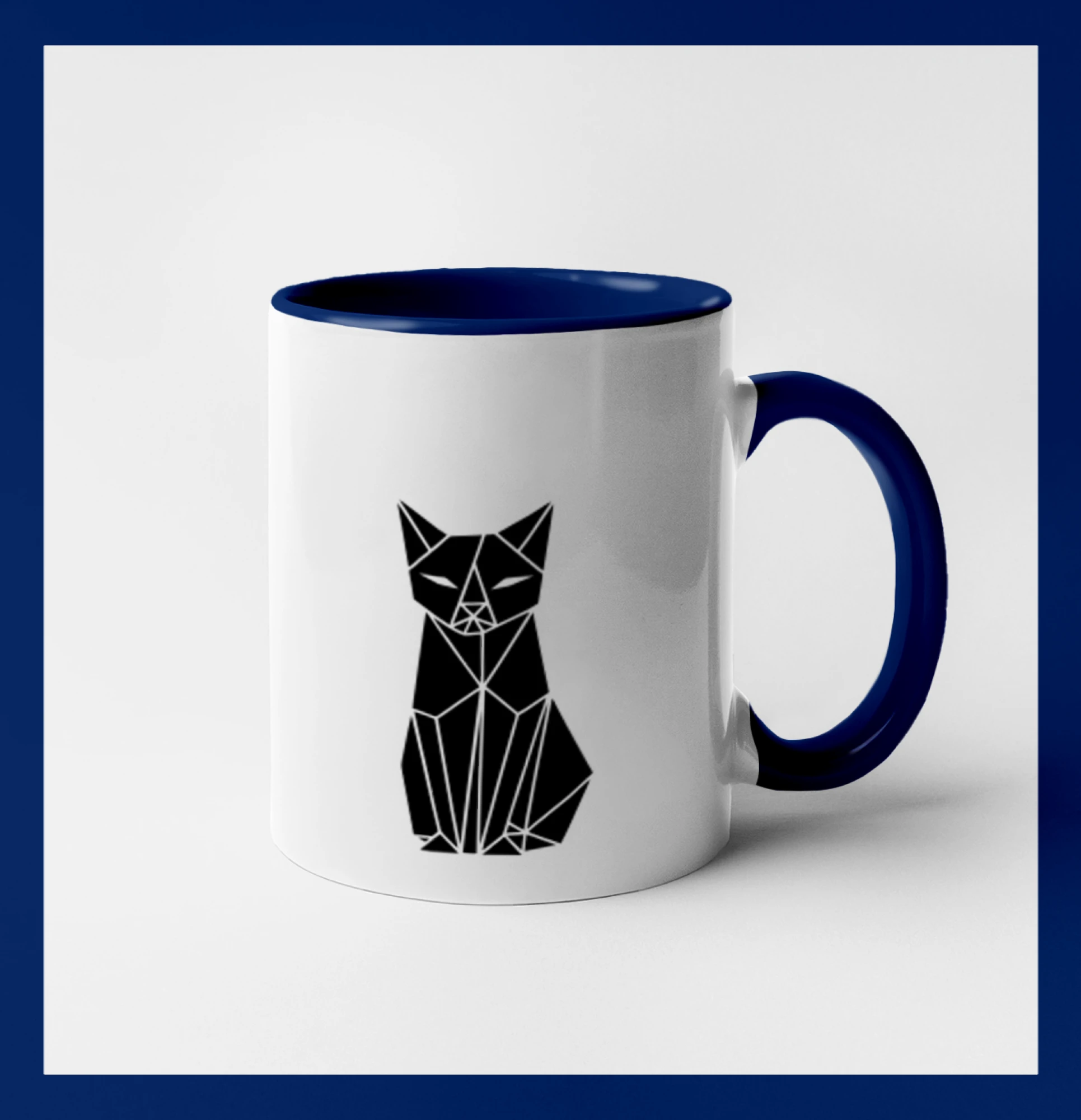 Origami kočka zepředu