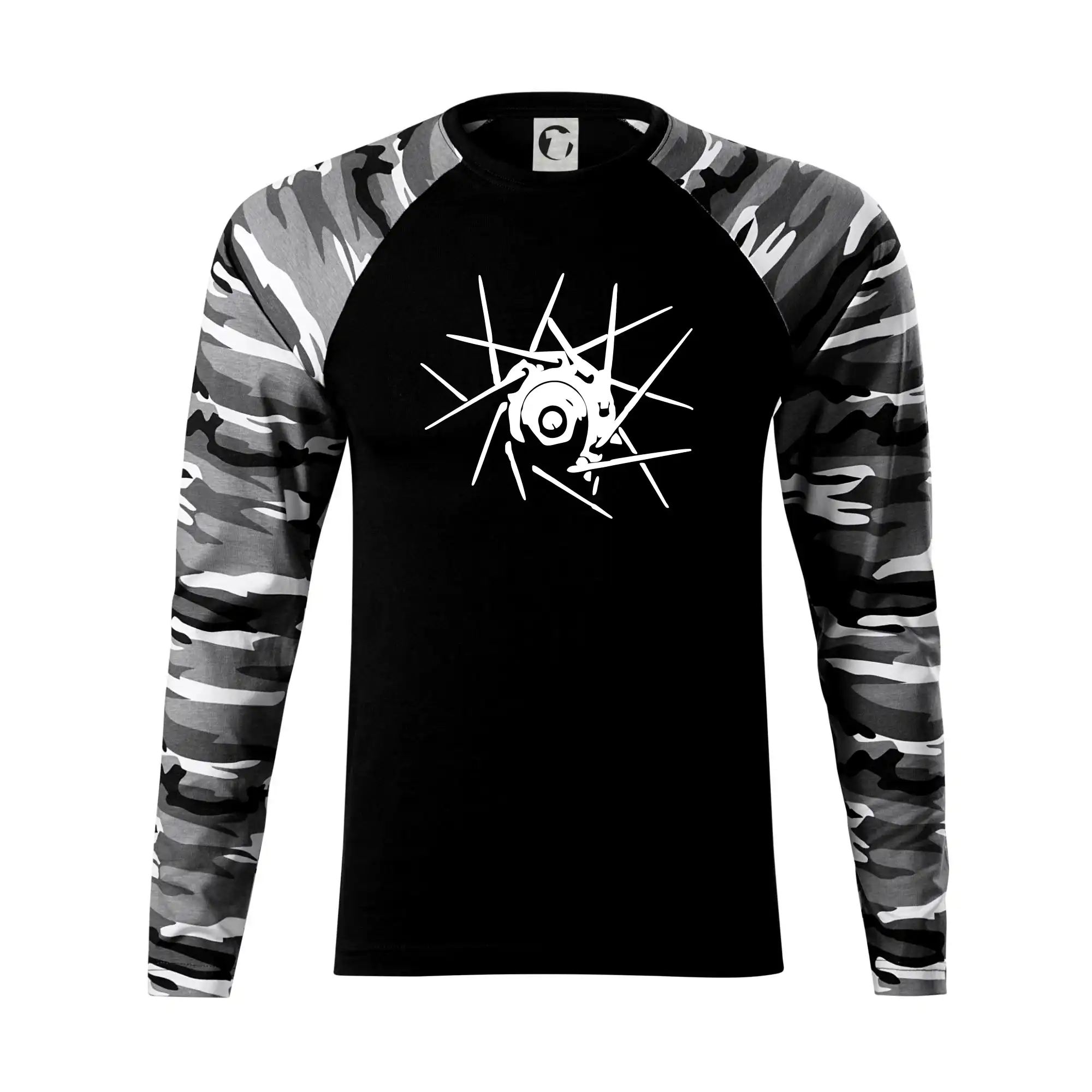 Tričko ako darček pre cyklistu - Cyclo výplet - Camouflage LS