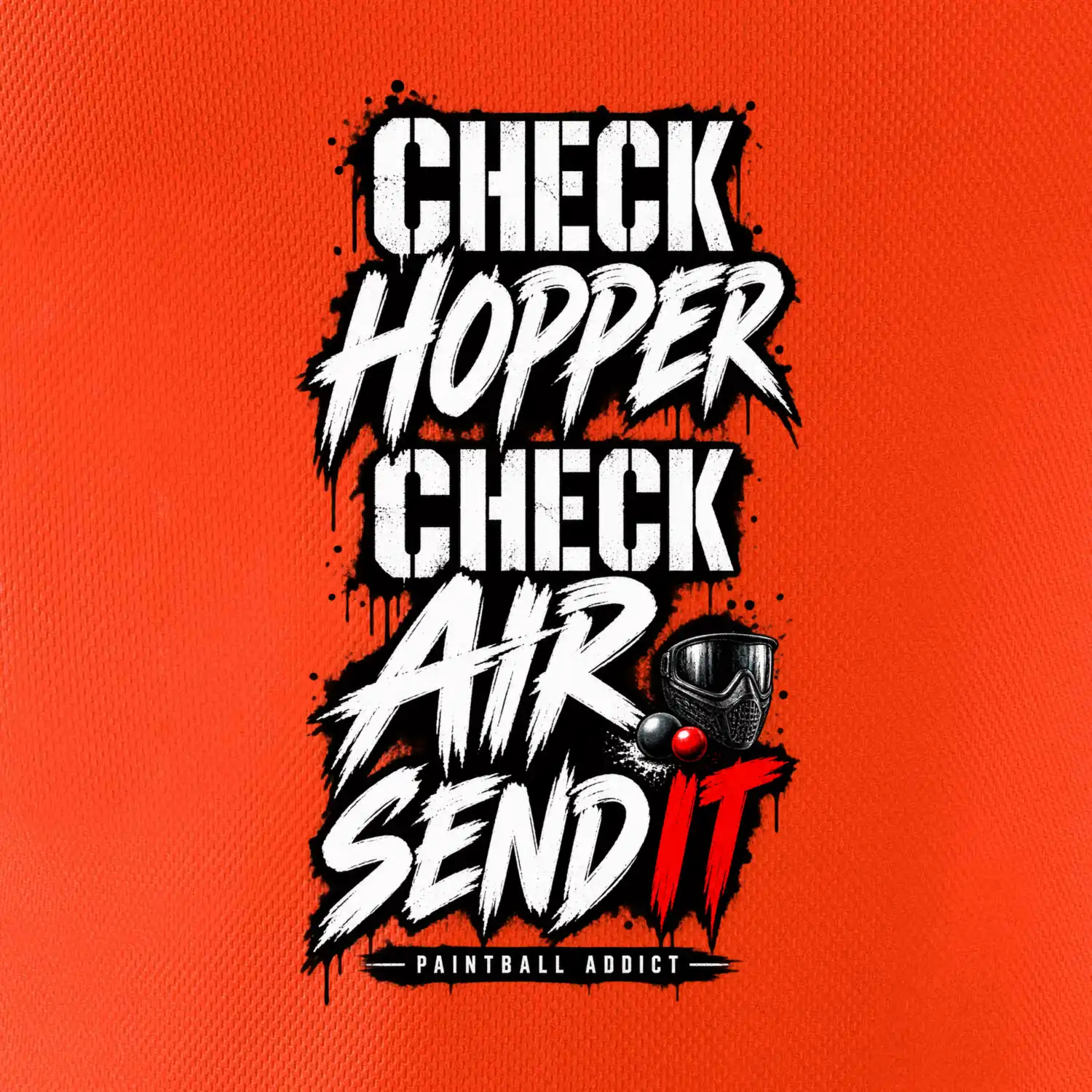 Kontrola zásobníku check hopper air paintball