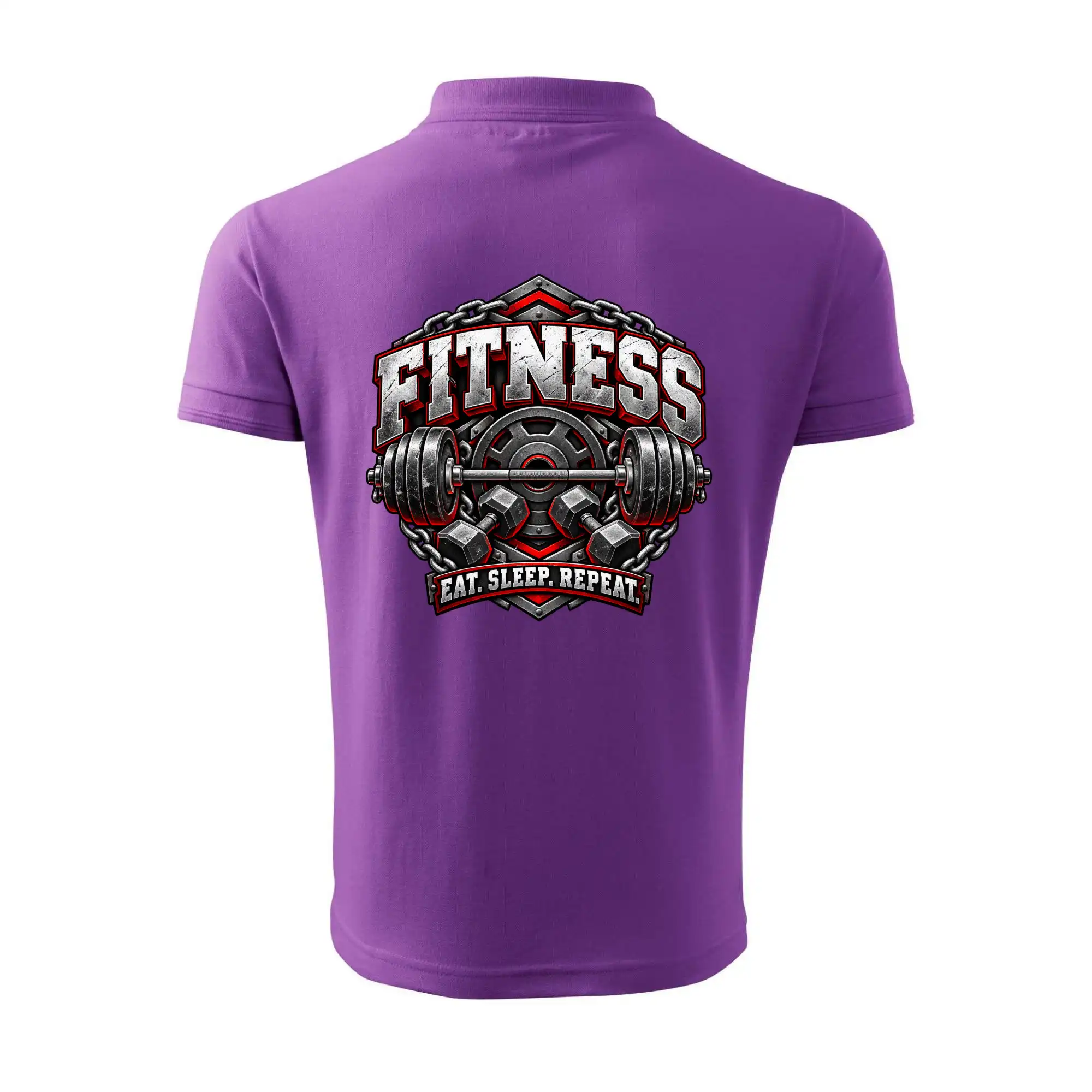 Fitness činka a závaží eat sleep repeat