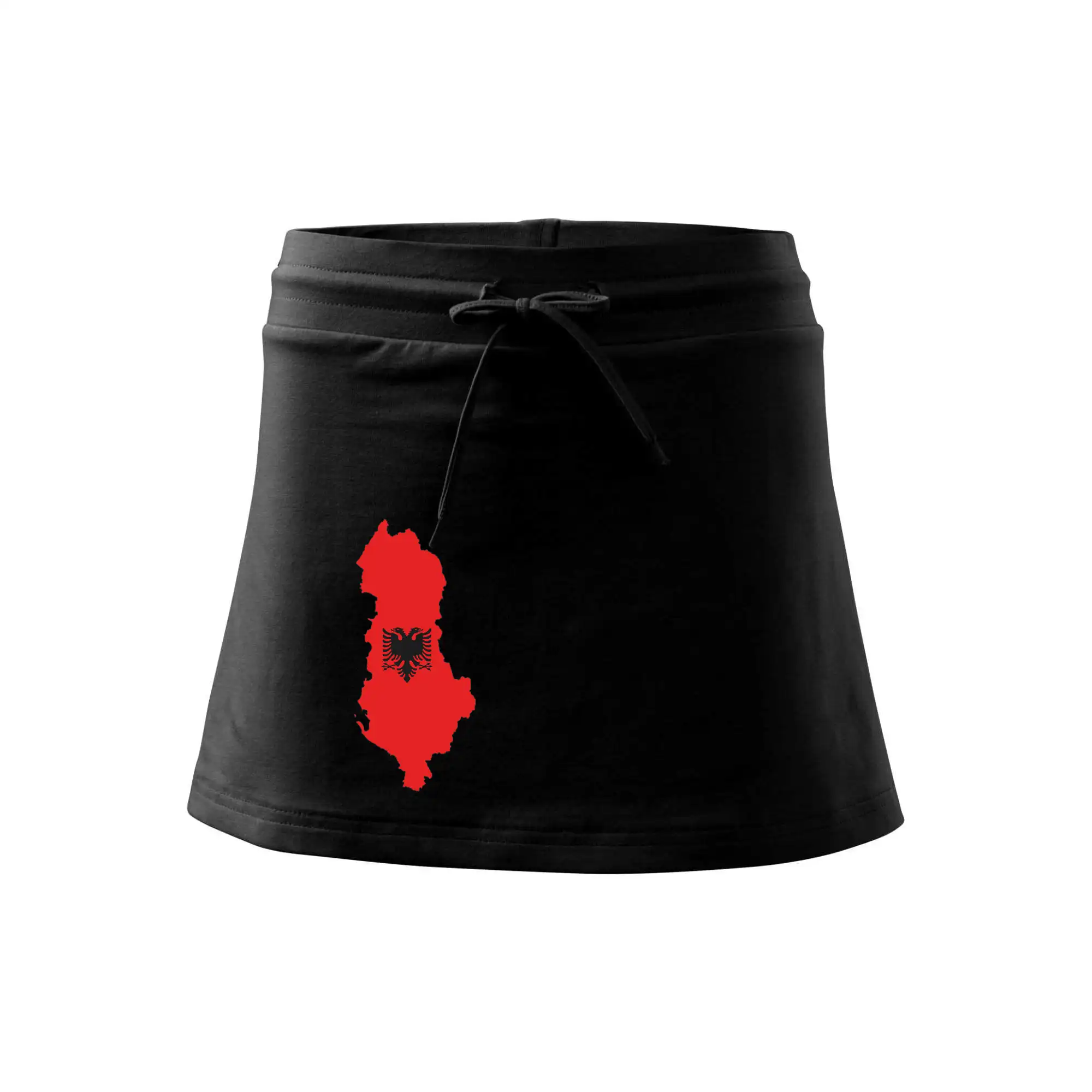 Albánie mapa a znak