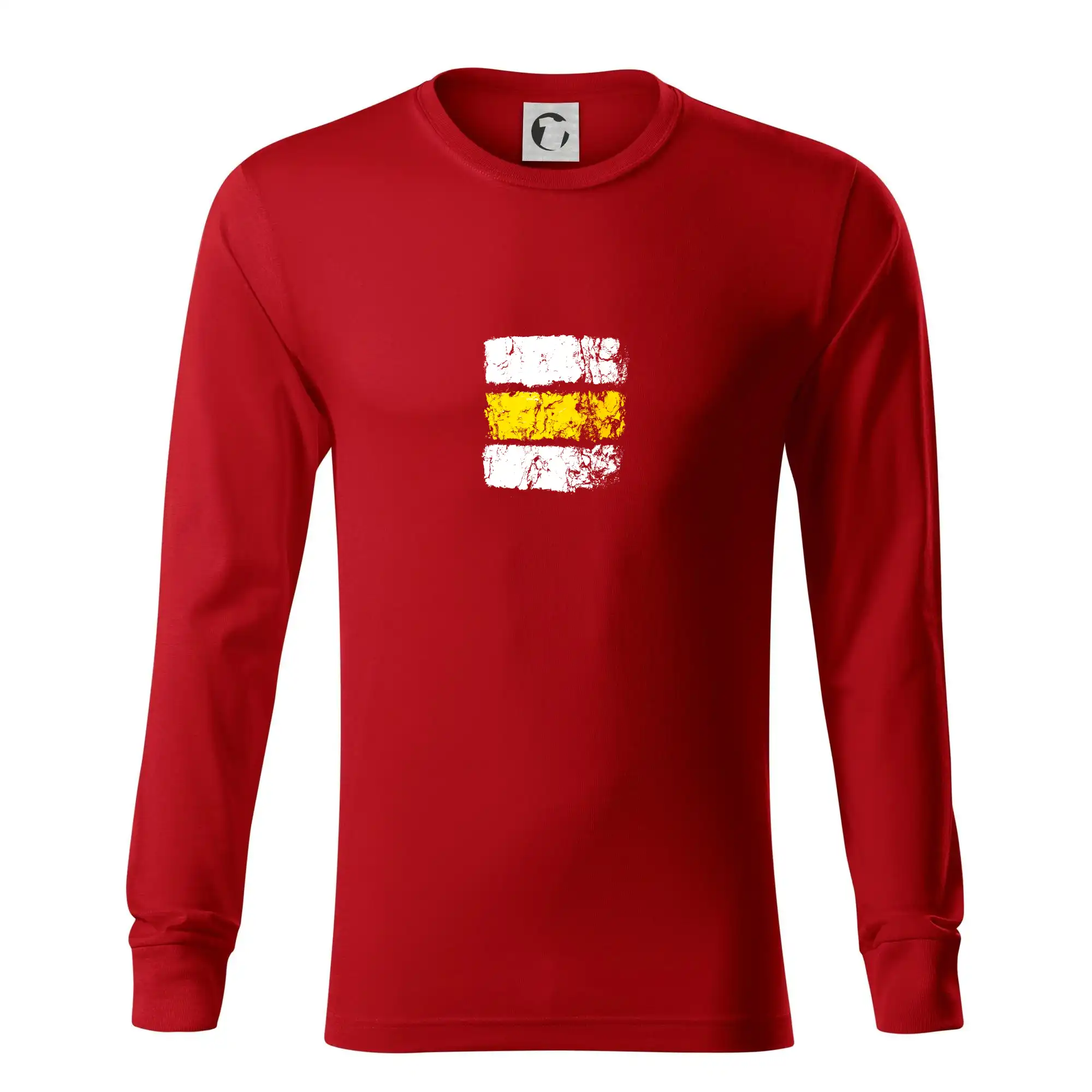 Trička pre cestovateľov - Turistická značka - žltá - Tričko s dlhým rukávom LS R05