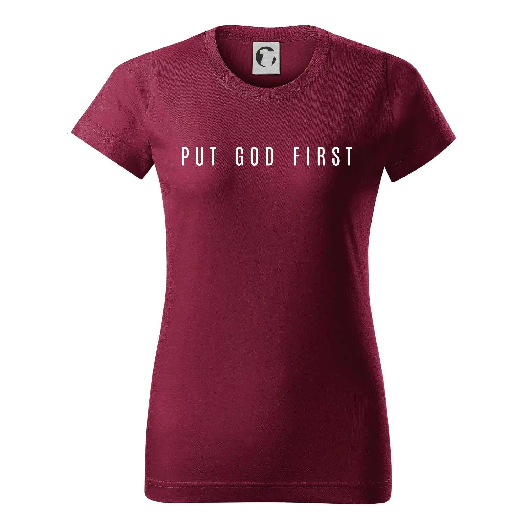 Put God first slabý nápis
