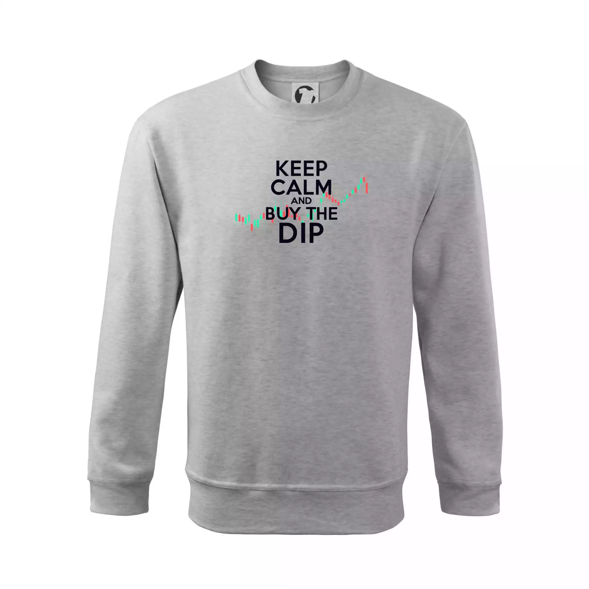 Zeleno červený graf Keep Calm and Buy the Dip