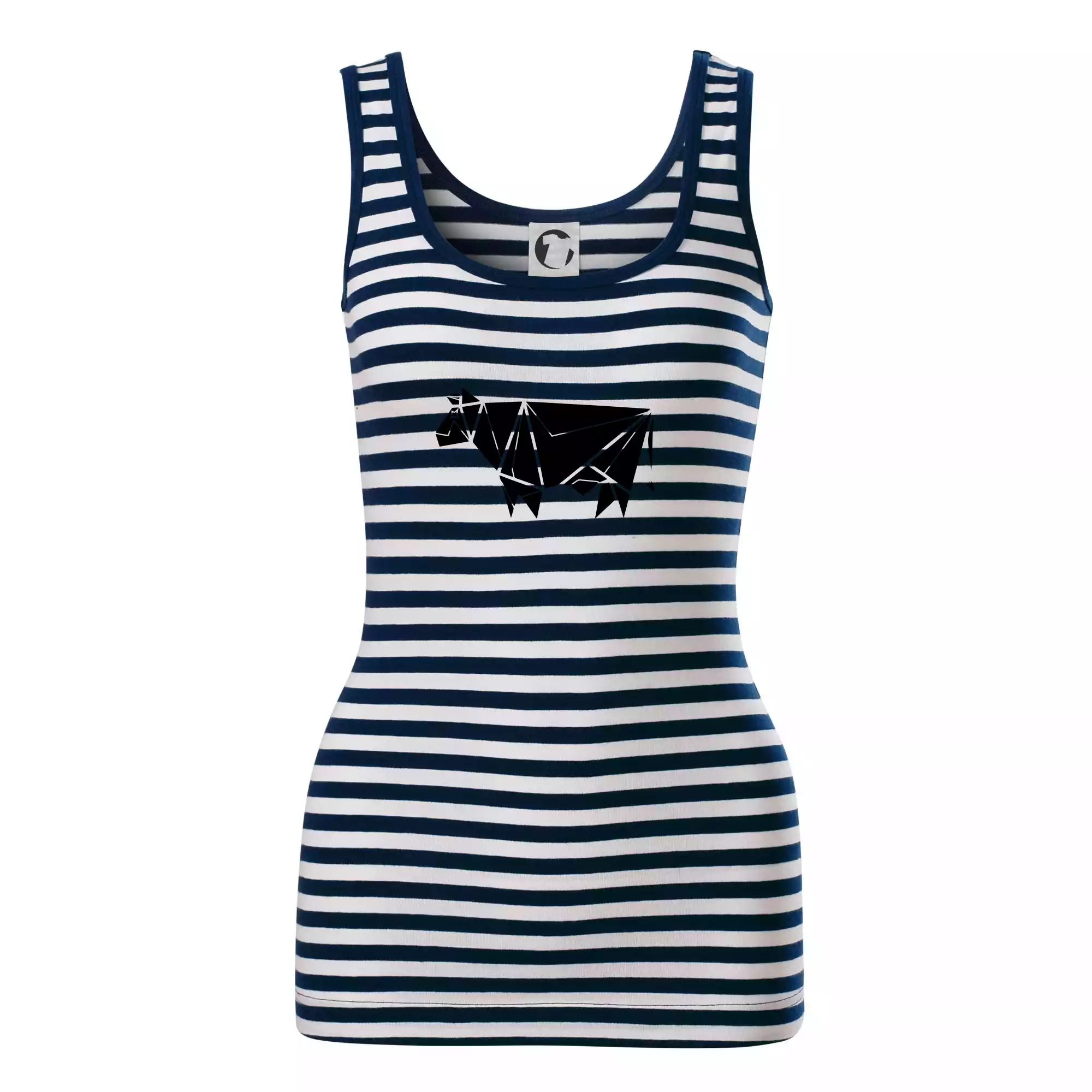 Origami krava z boku Origami krava z boku