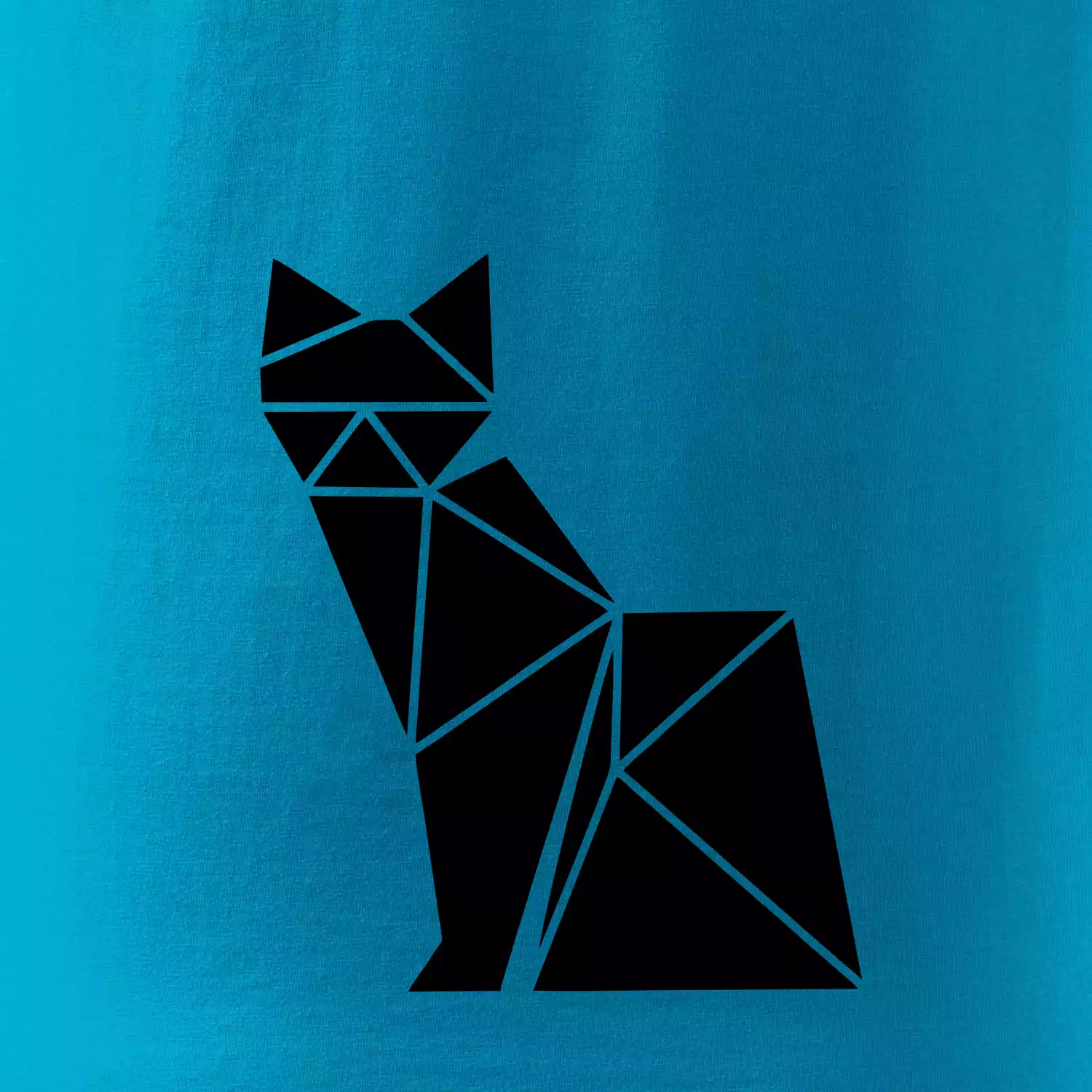 Origami kočka z boku