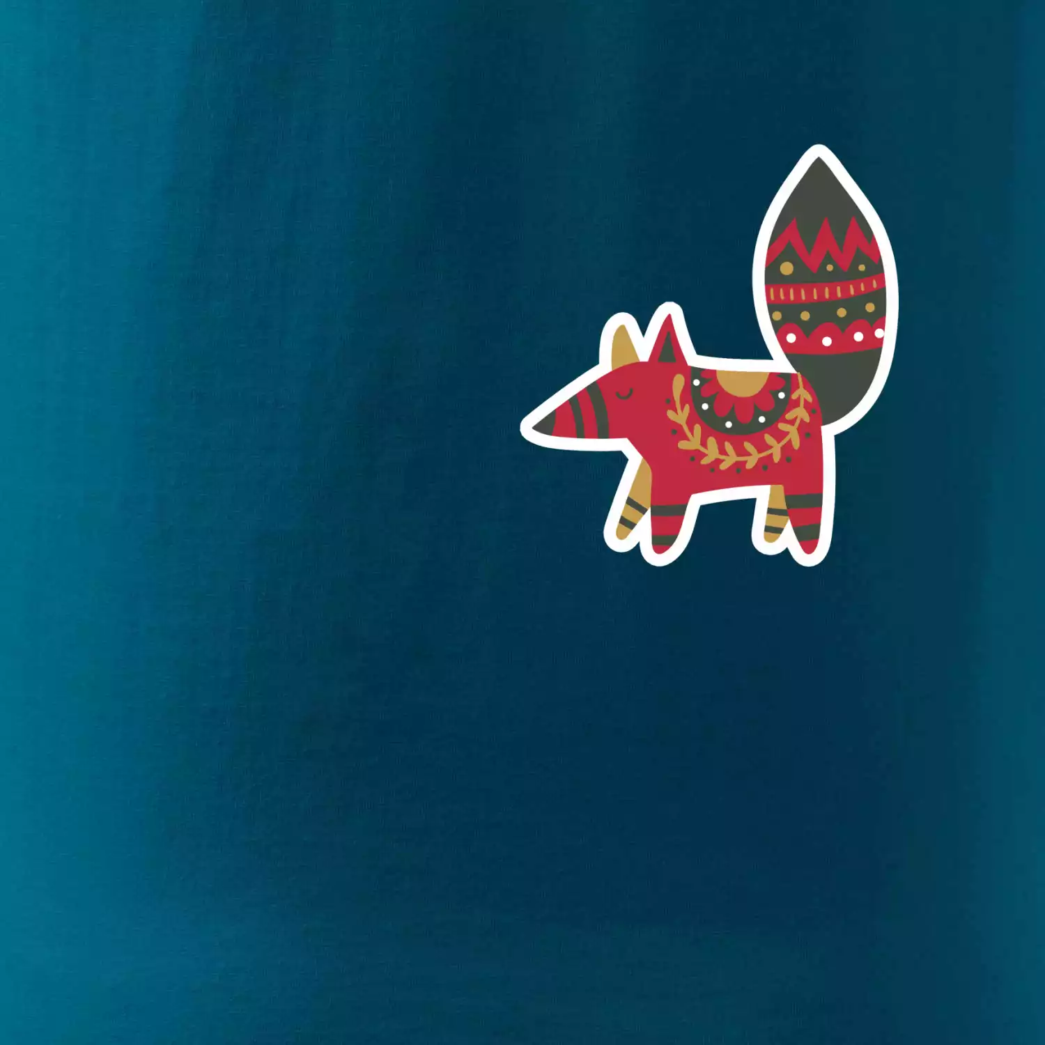 Folklor na prsu liška