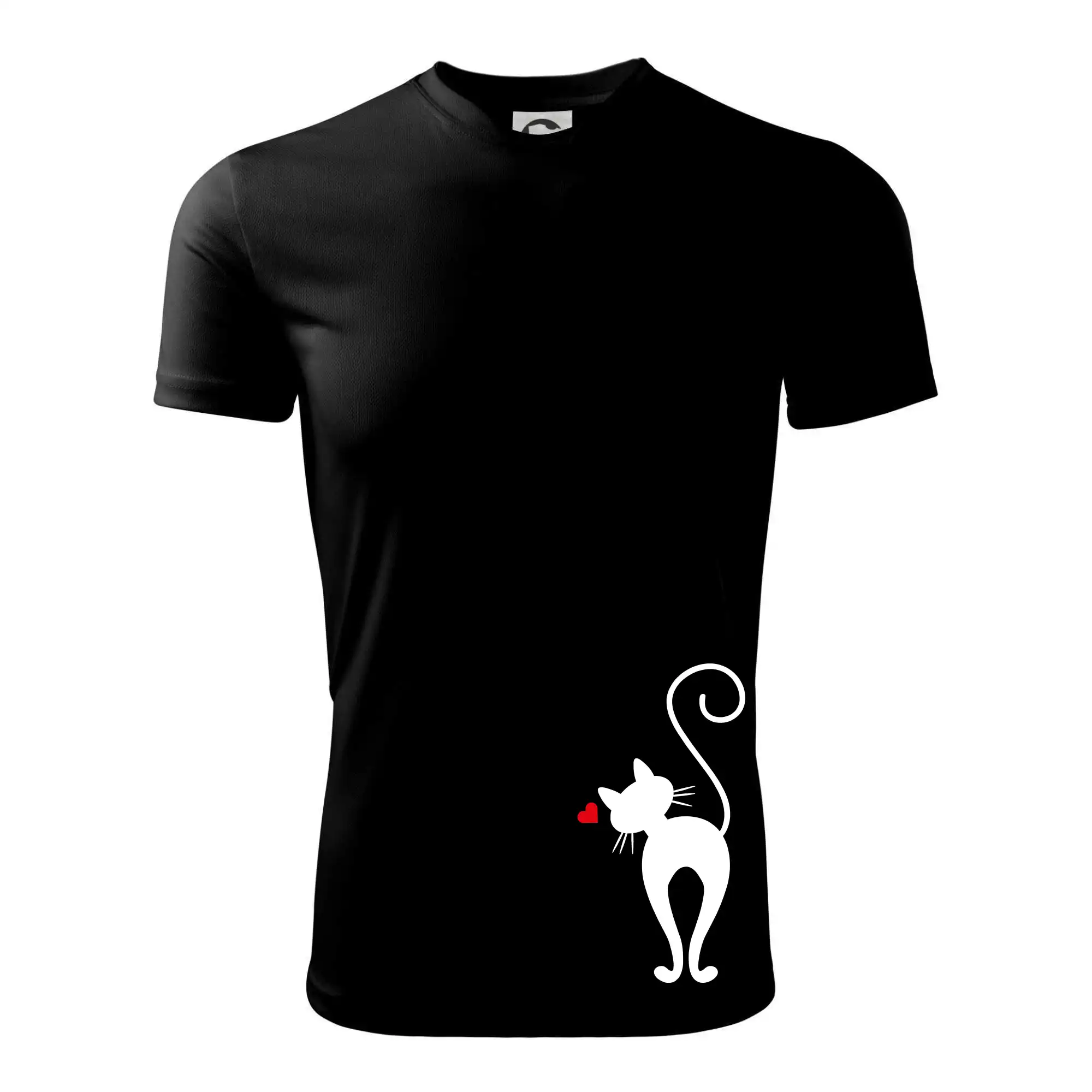 Zamilovaná kočka zezadu