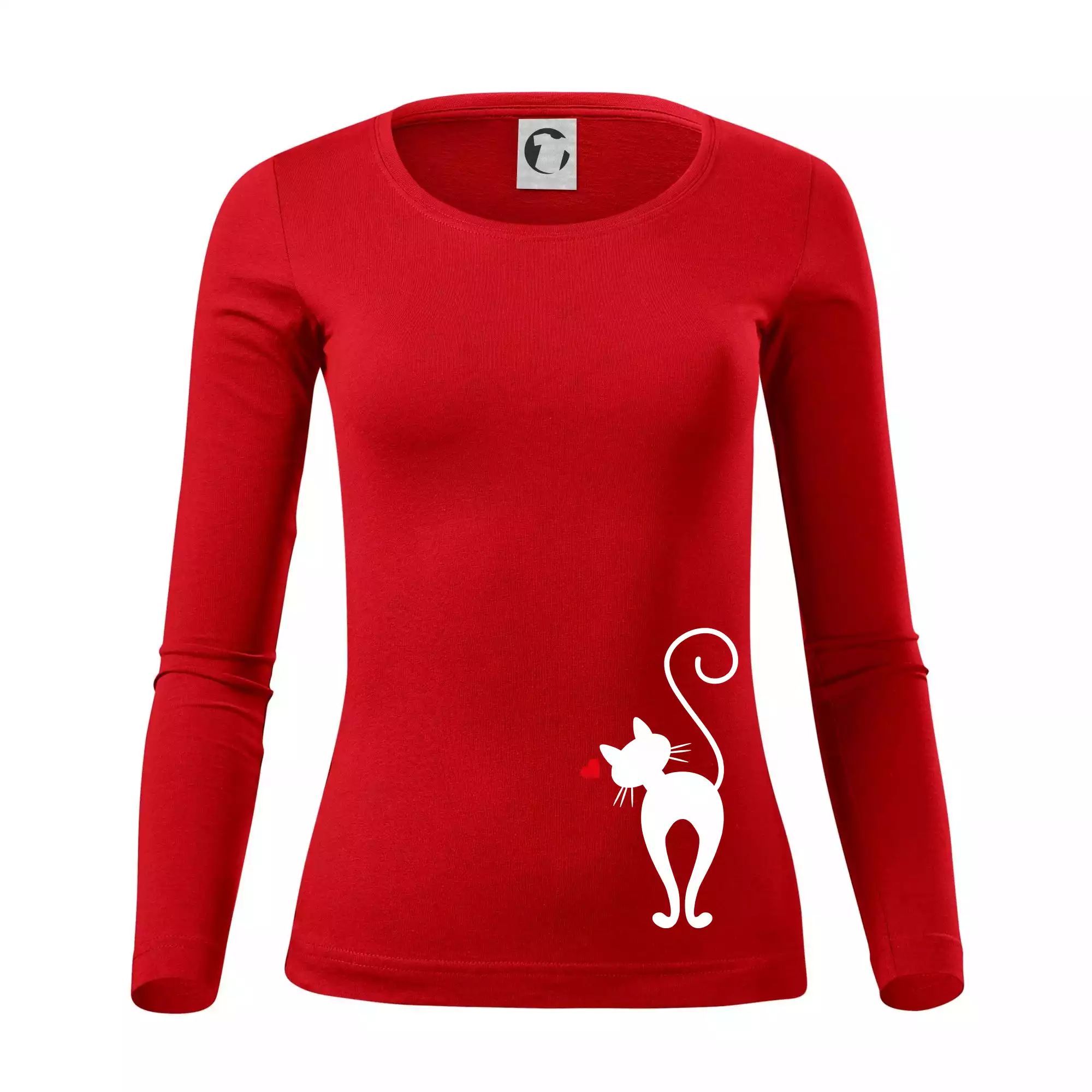 Zamilovaná kočka zezadu