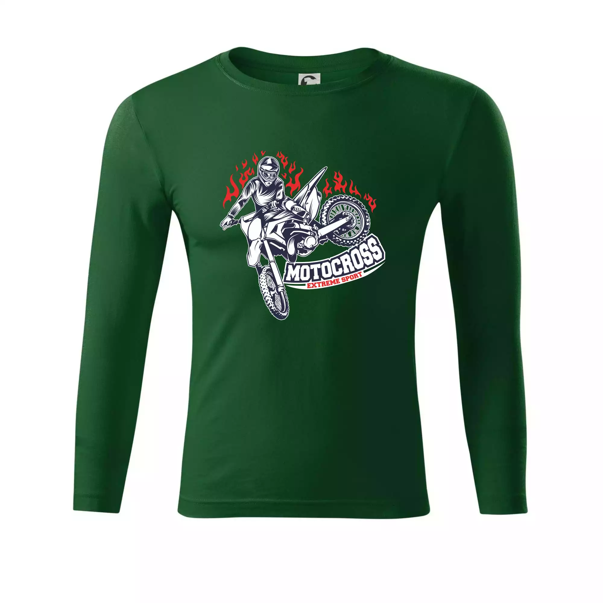 Motocross extreme sport fire