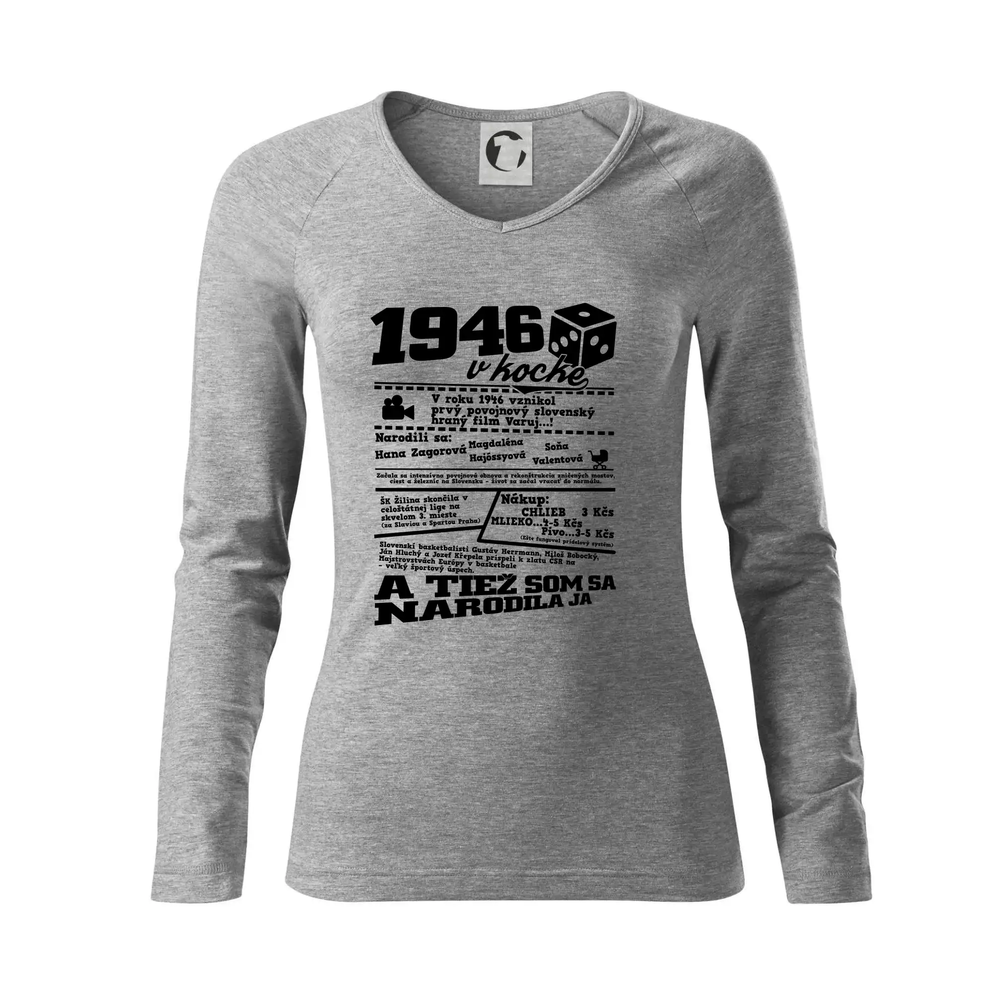 1946 v kocke - Tričko dámske Elegance