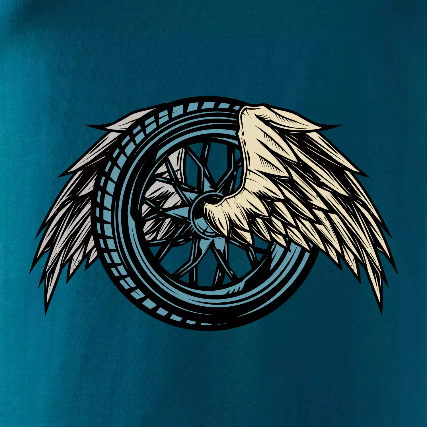 Moto kolo s křídly