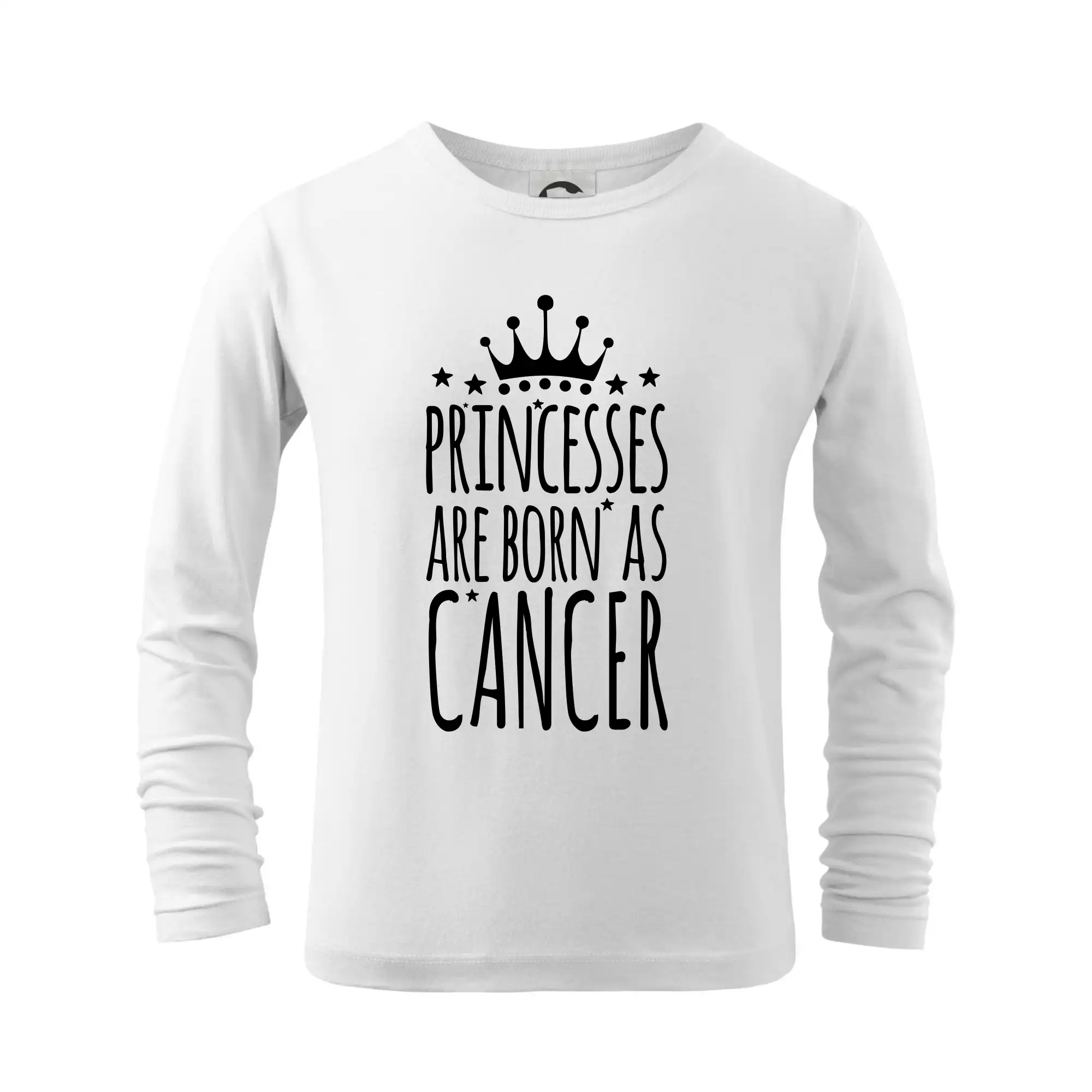Tričká Rak - Princesses are born as Cancer - Rak - Tričko detské Long Sleeve