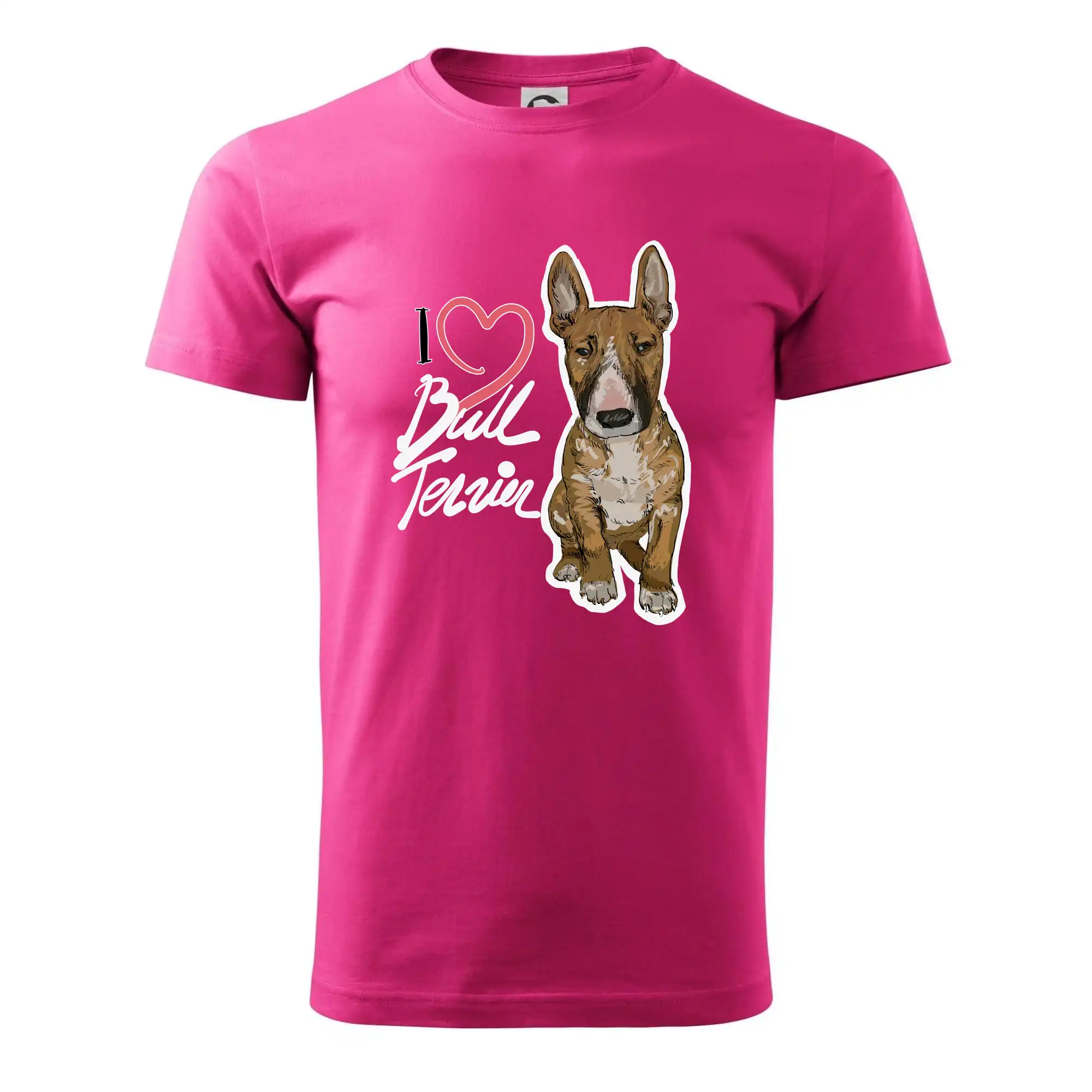 Ostatné psie plemená - I love bull terrier - Klasické pánske tričko vyššej gramáže