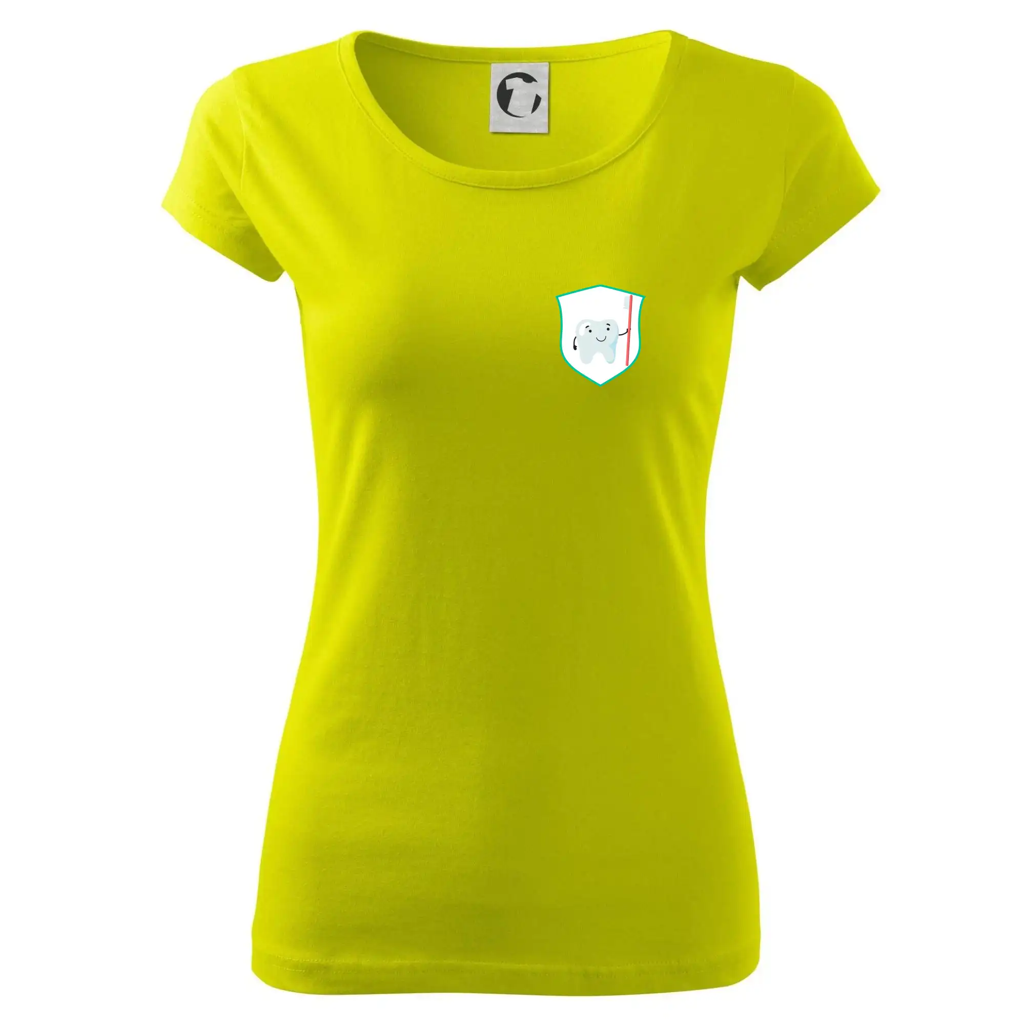 Zoubek na prsu - zubní kartáček