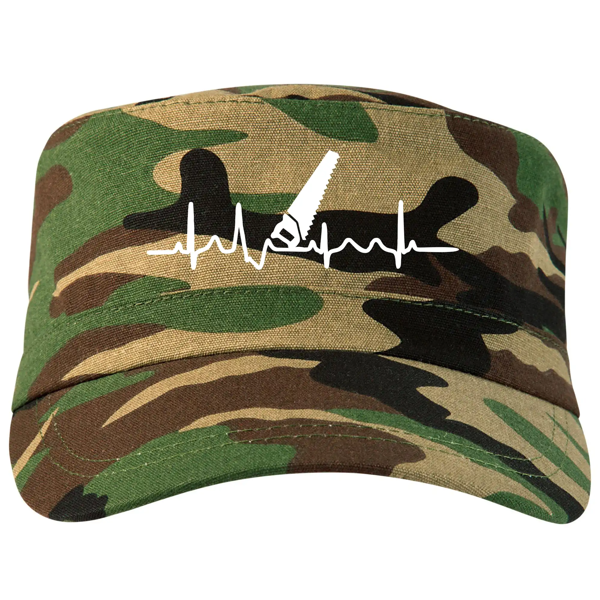 Vtipné tričká pre stolárov - Ekg ruční pila - Šiltovka CAMO