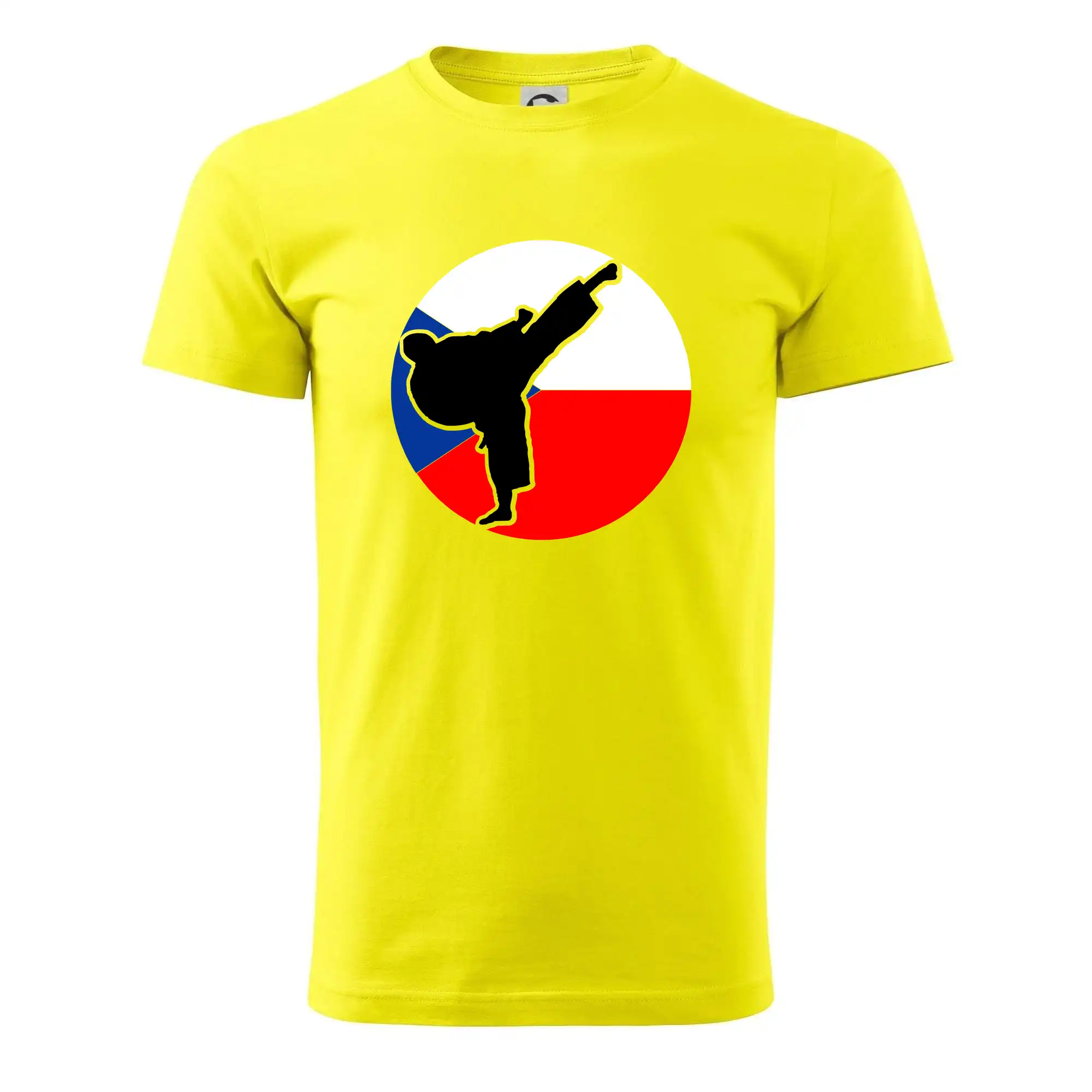 Tričká Karate - Karate CZ vlajka - Pánske tričko nižšej gramáže