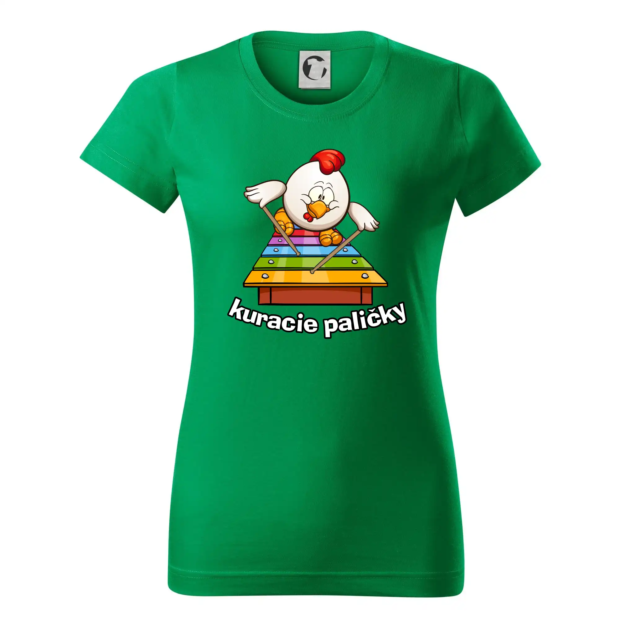 Kuracie paličky - Dámske tričko basic - ľahko voľnejšie a dlhšie