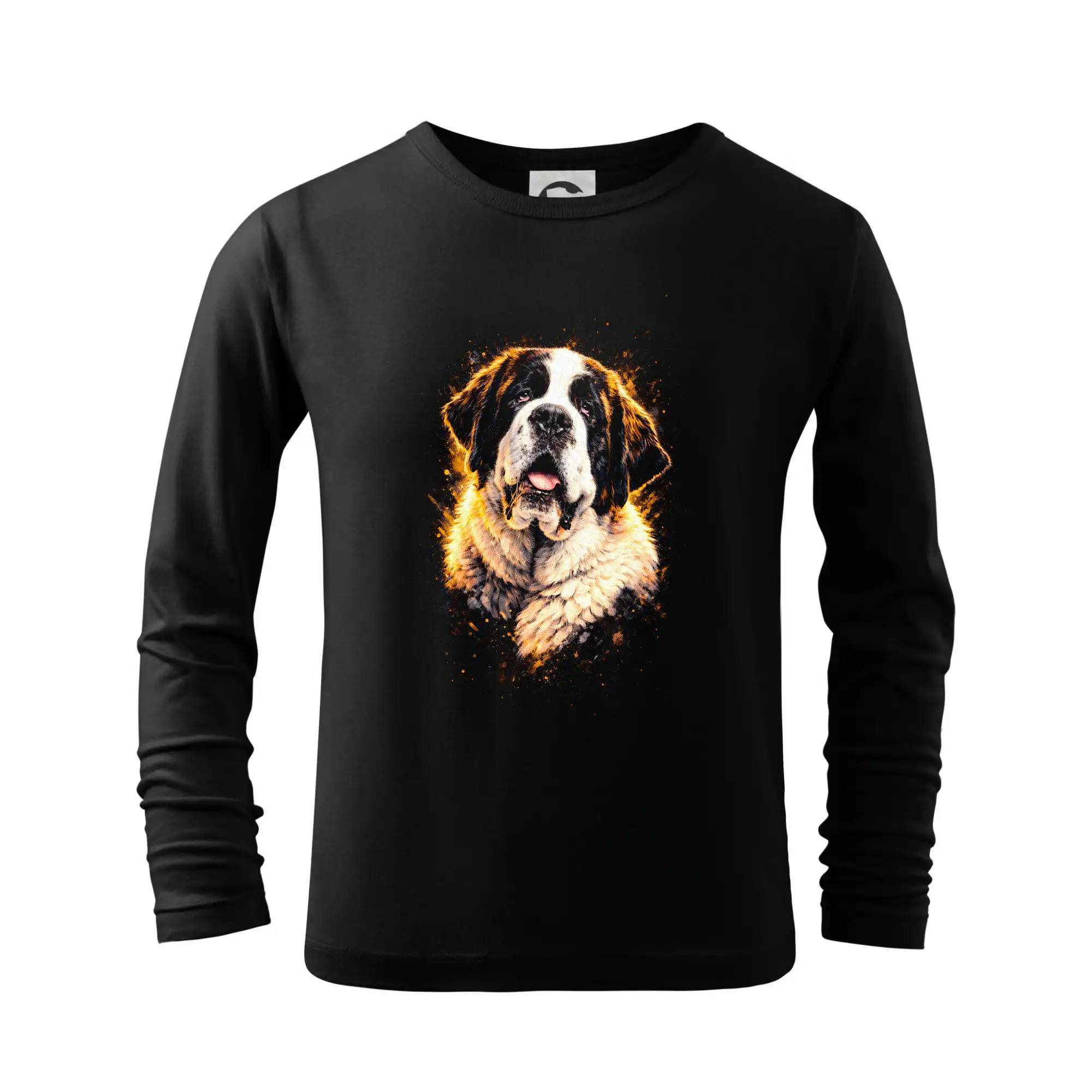 Ostatné psie plemená - Obrázok poltón Bernardín Hlava - Tričko detské Long Sleeve