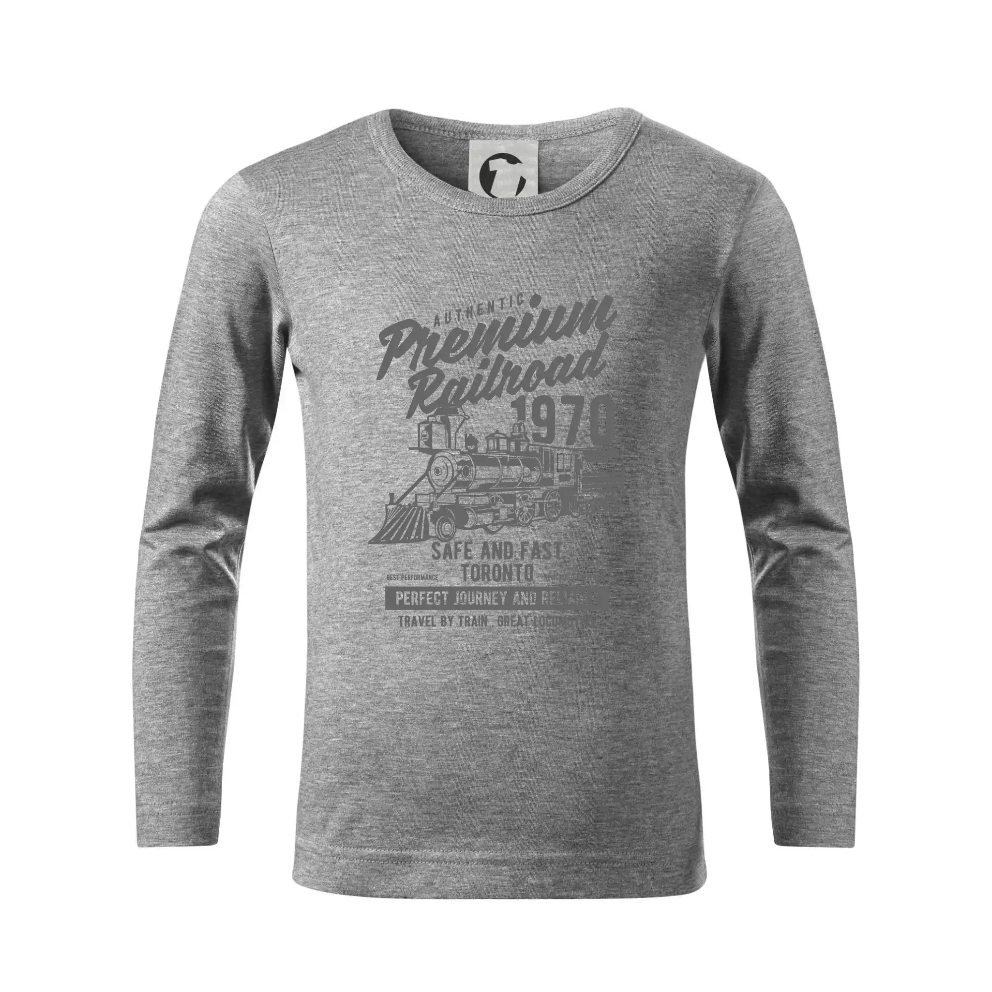 Tričká s vlakmi a autobusmi - Premium Railroad - Tričko detské Long Sleeve