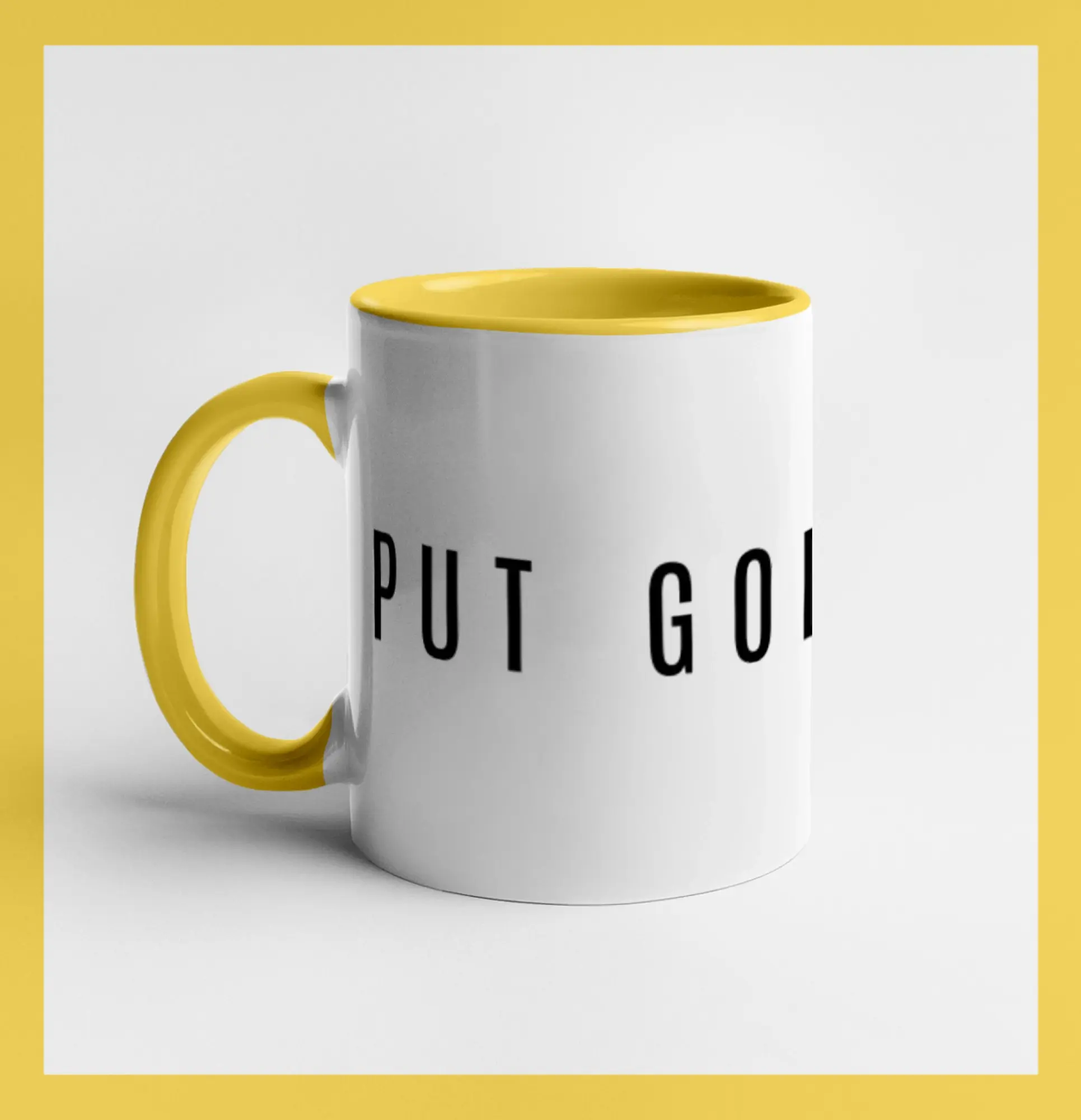 Put God first slabý nápis