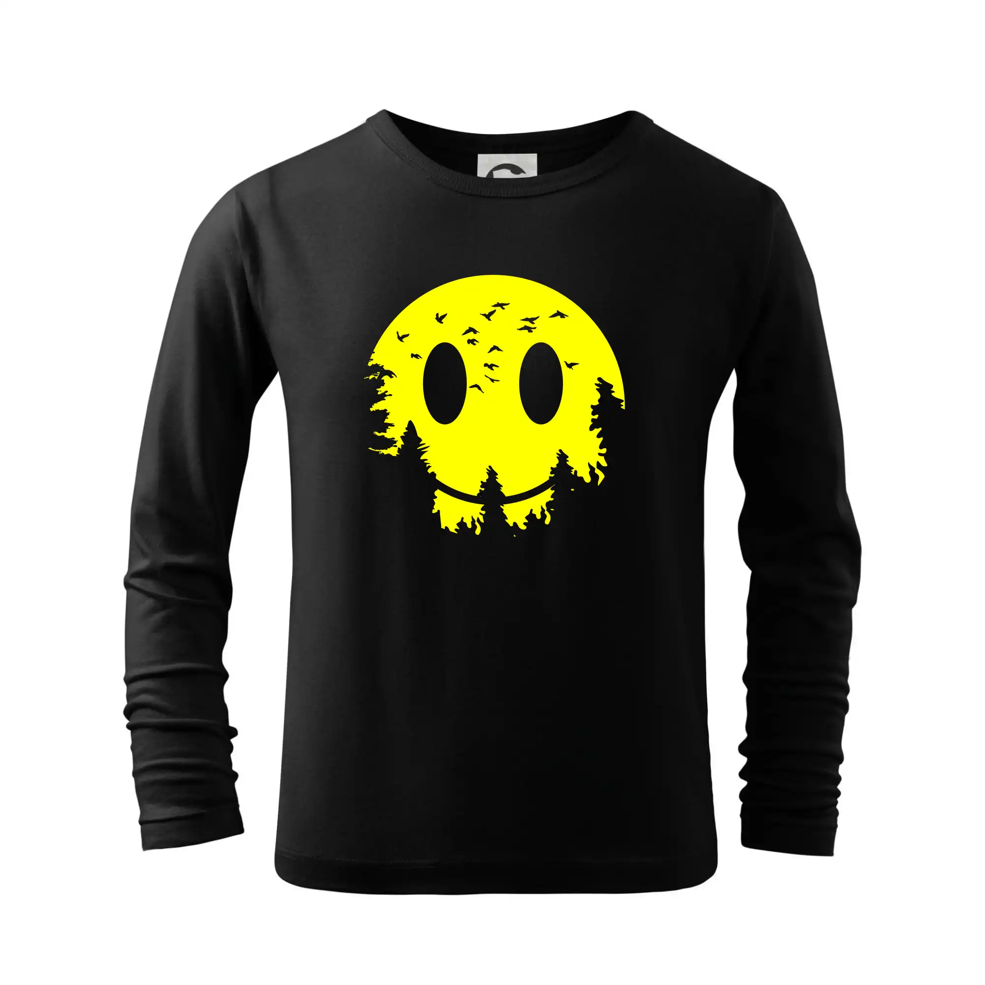 Grafické tričká - Smiley Moon - Tričko detské Long Sleeve