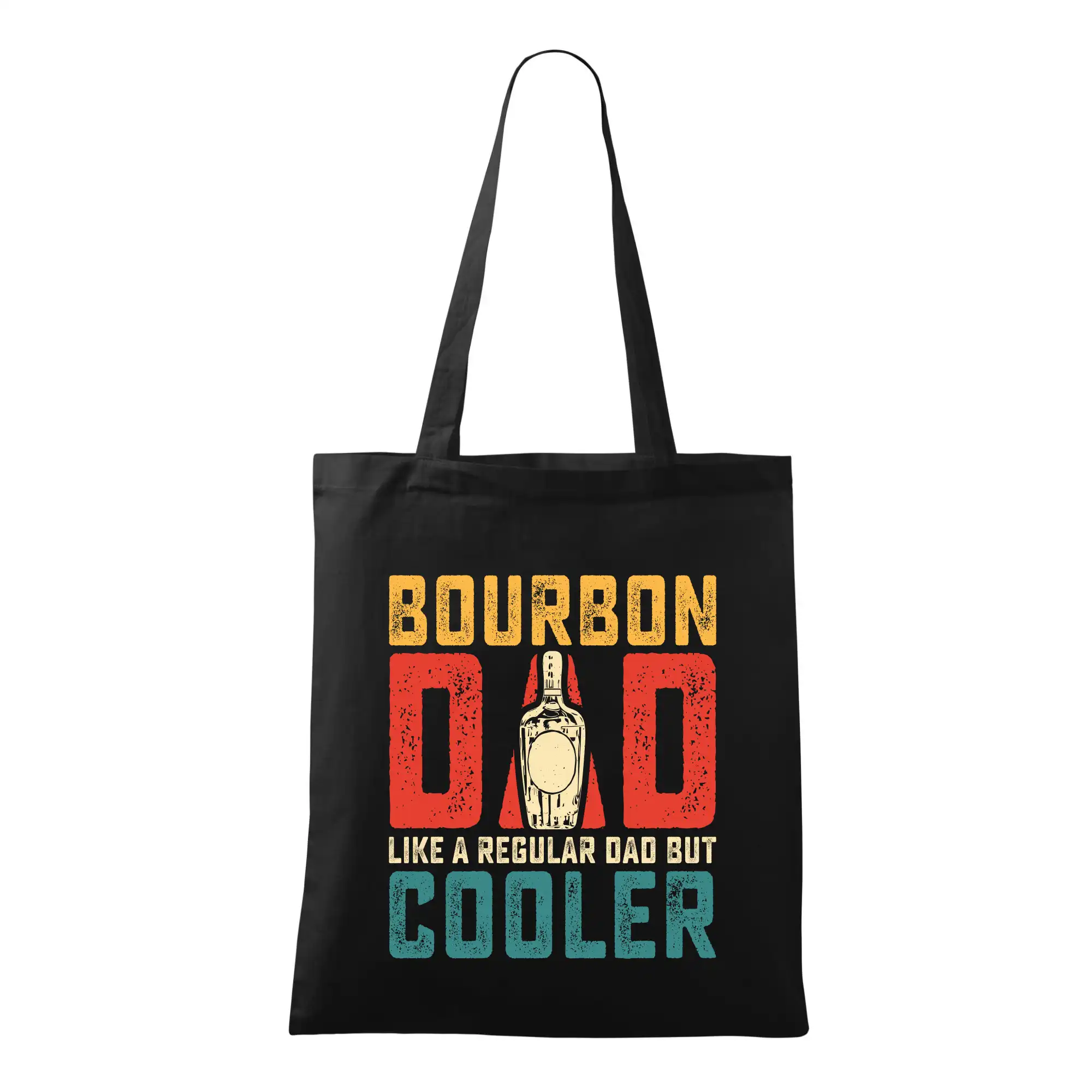 Vtipná tričká s motívmi pitie - ostatné - Bourbon dad like a regular dad but cooler - Taška bavlnená