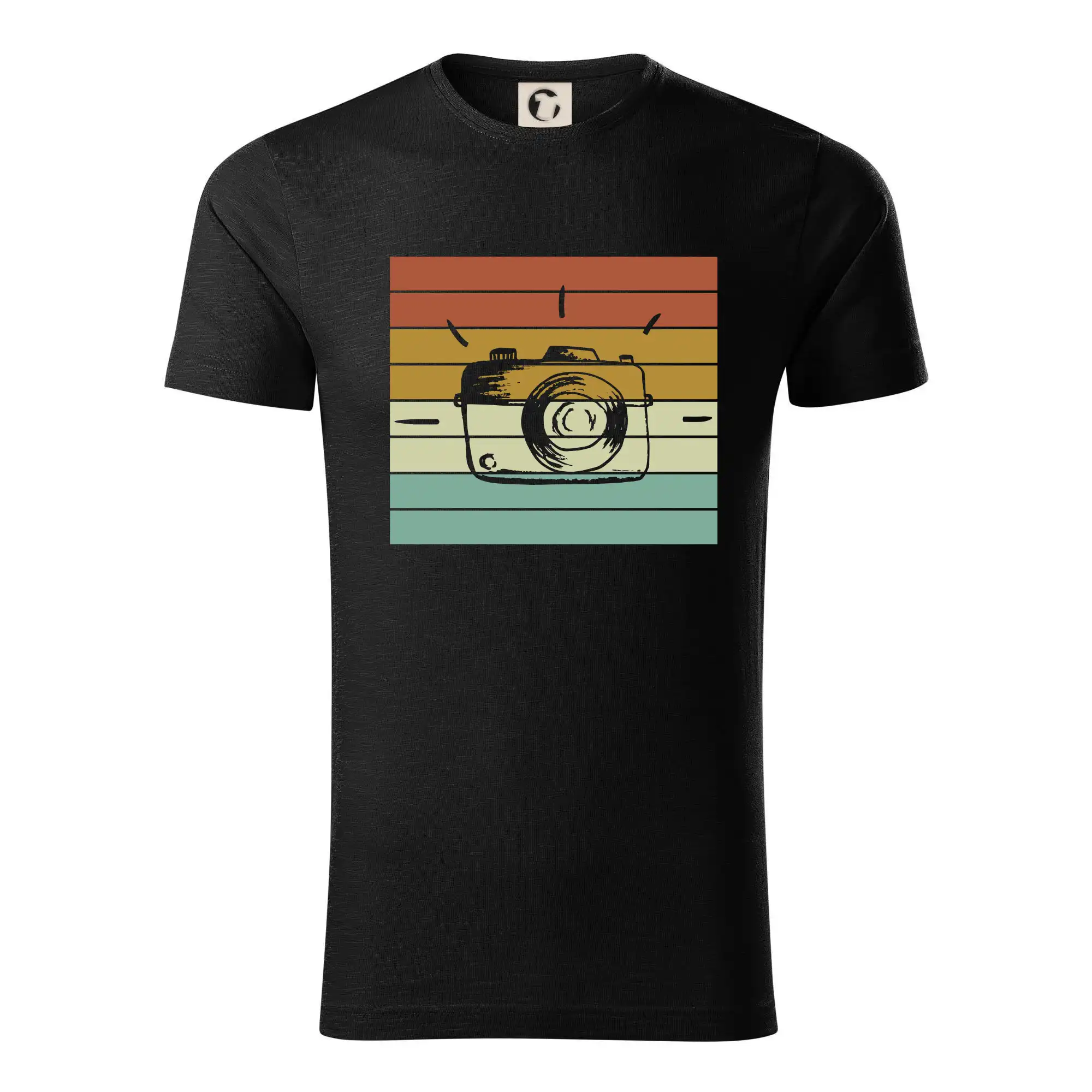 Tričká pre fotografov - Vintage fotoaparát - Tričko z organickej bavlny