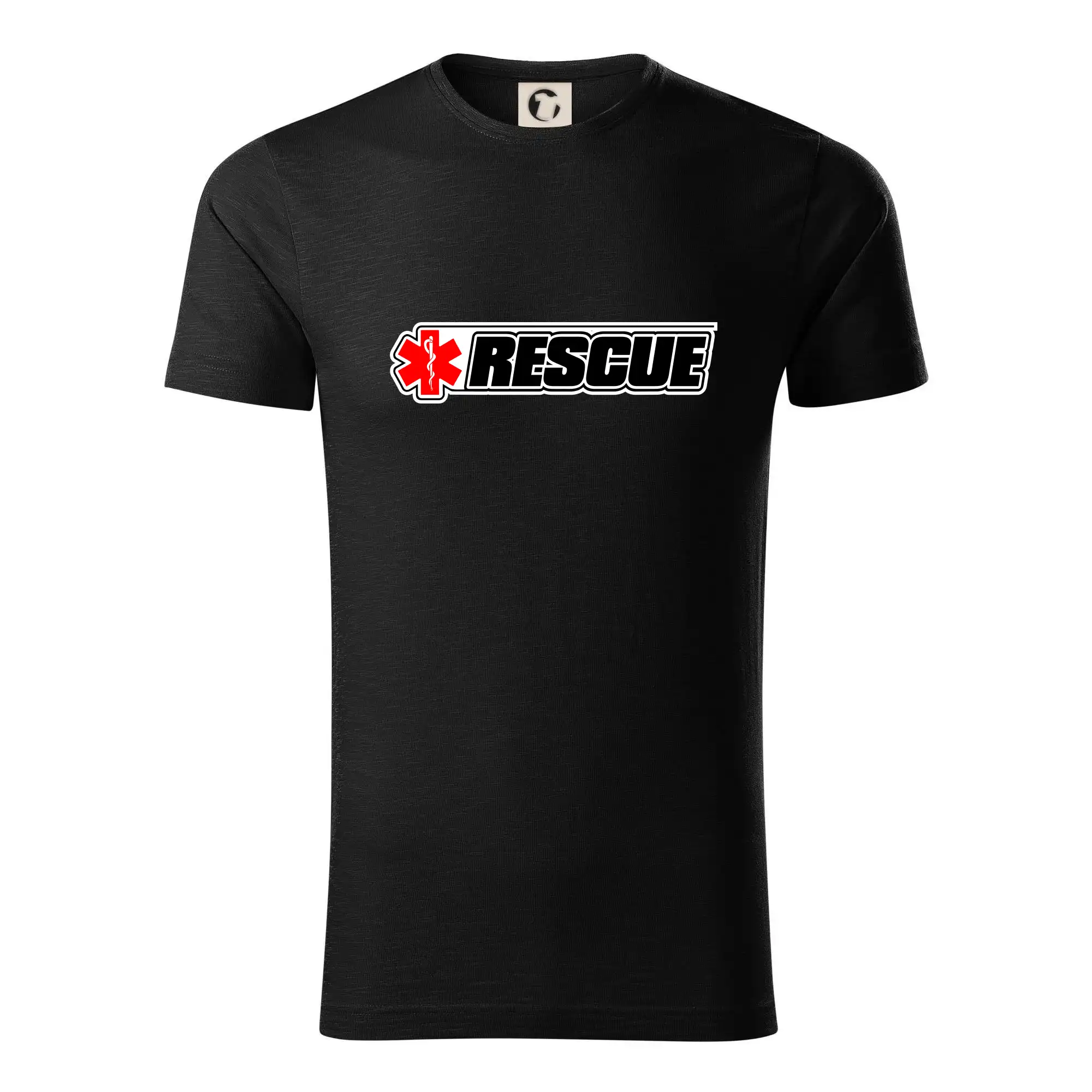 Tričká a mikiny pre záchranárov a lekárov - Kvalitné oblečenie pre zdravotníkov - Záchranár rescue kríž červený - Tričko z organickej bavlny