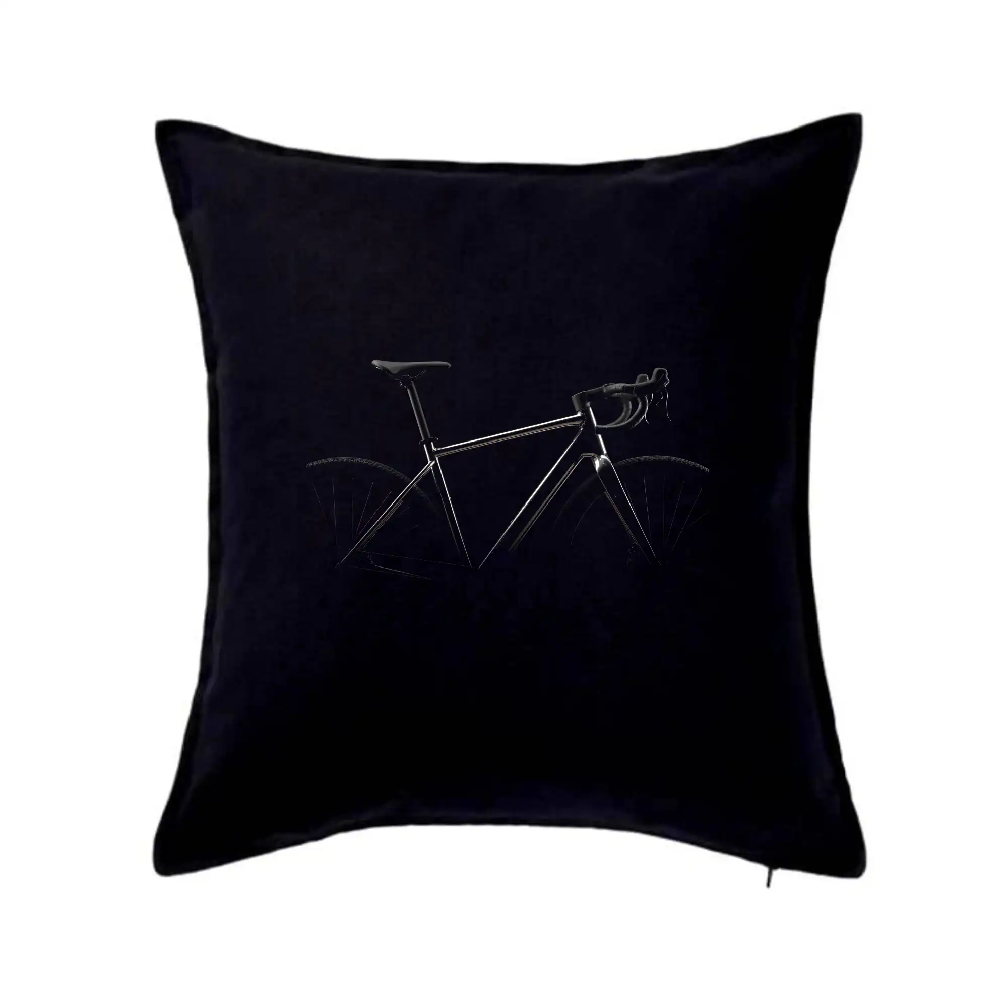 Tričko ako darček pre cyklistu - Gravel bike v tme - Vankúš 50x50
