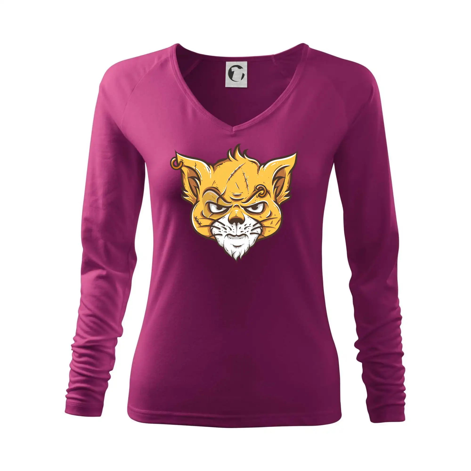 Vtipná tričká s mačkou - Nasratá mačka Thug life - Tričko dámske Elegance